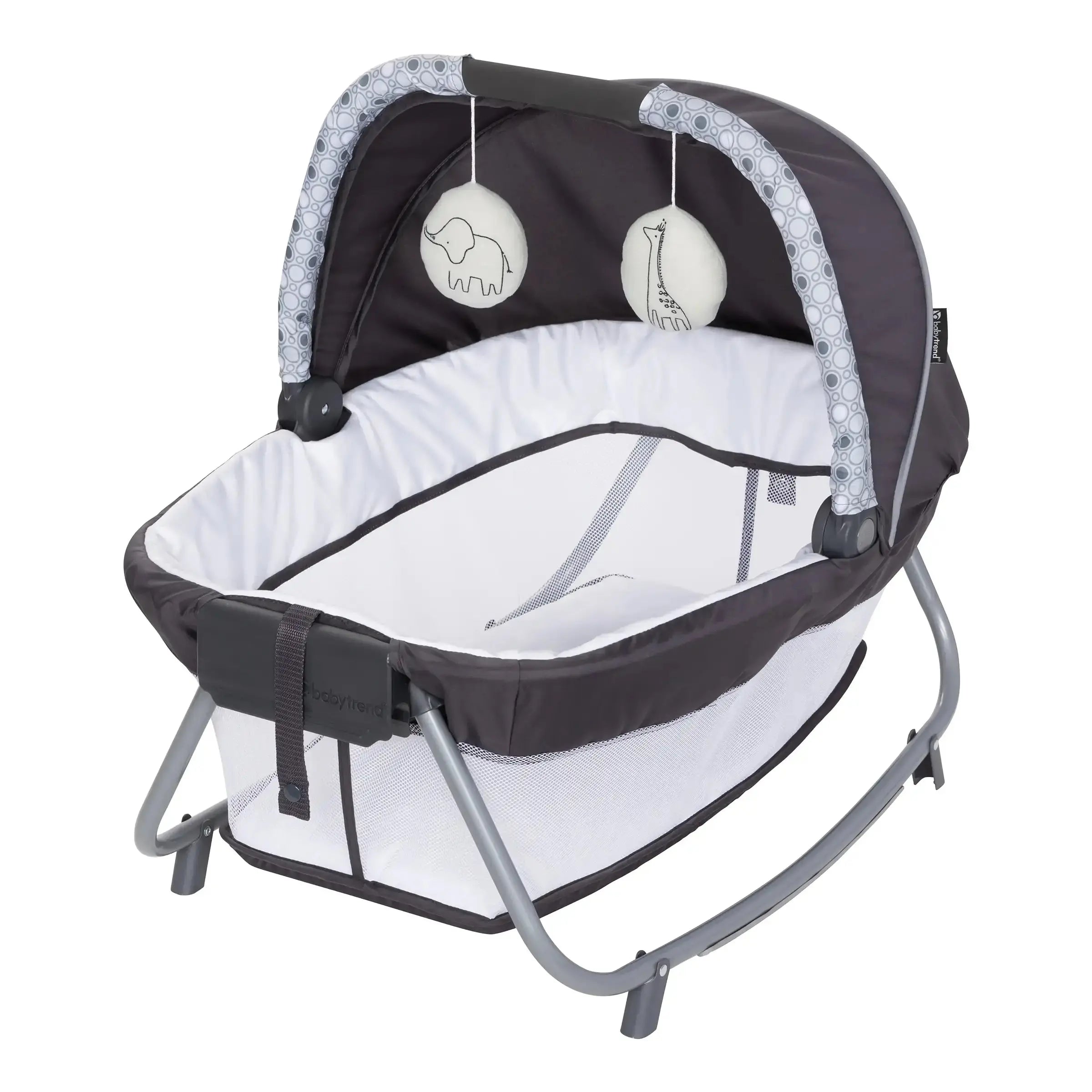 Portable Baby Playard with Rocking Cradle - Lightweight Nursery Den Playpen for Newborns & Toddlers - Perfect for Home, Travel & Daycare Use