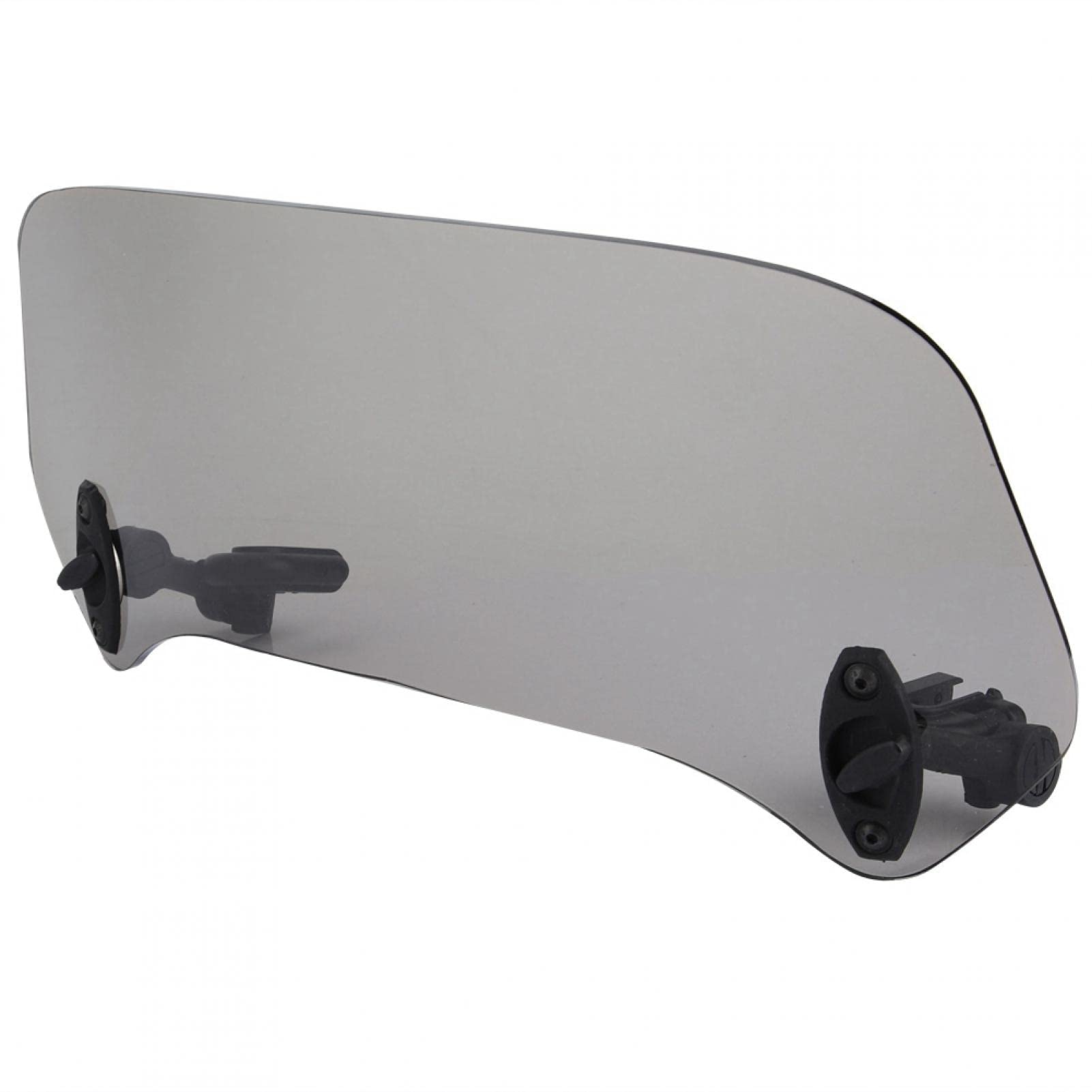 Universal Motorcycle Windshield Air Deflector & Spoiler - Smoked Small Windscreen for Improved Aerodynamics - Perfect for Car Enthusiasts & Bike Riders on Highway Cruises
