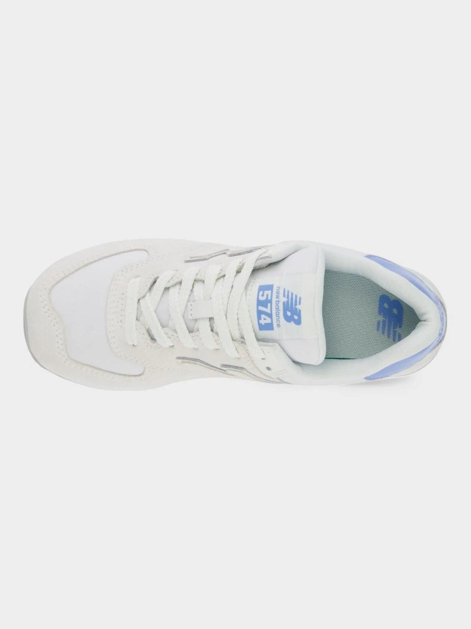 New Balance 574 Women's Running Shoes - Light Blue & White | Comfortable Sneakers for Walking, Gym & Casual Wear