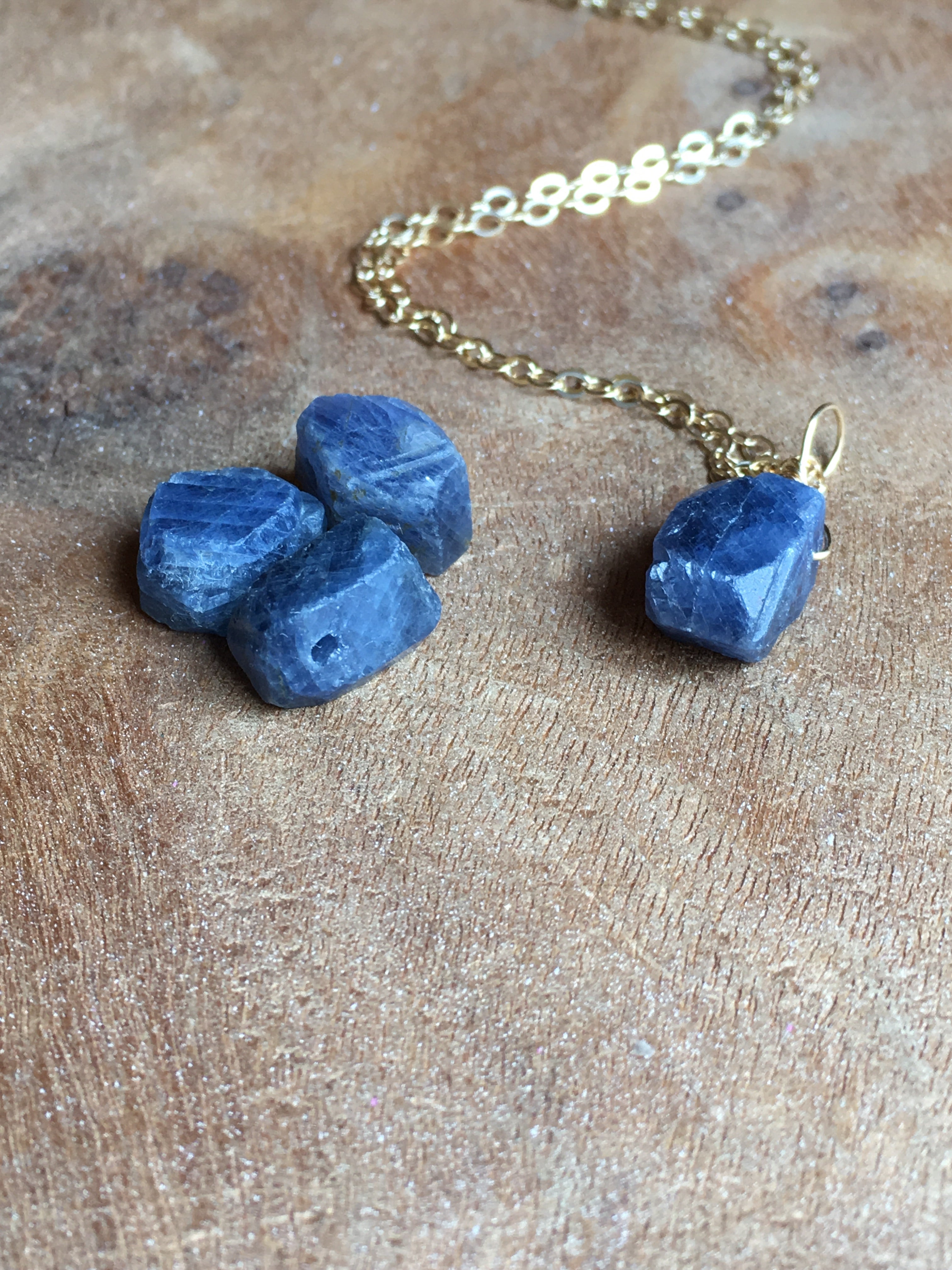 Natural Blue Sapphire Necklace for Women - 14K Gold or 925 Sterling Silver Pendant Jewelry - Perfect for Weddings, Anniversaries & Special Occasions