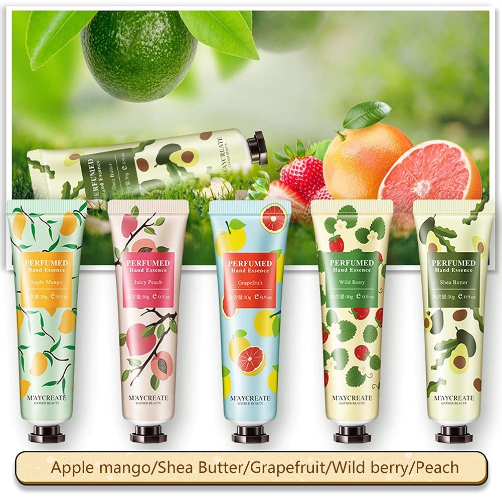 20 Pack Plant-Based Fragrance Hand Cream for Dry Hands - Moisturizing & Nourishing Hand Lotion Set, Perfect for Thanksgiving & Christmas Gifts, Travel Size (Great for Office, Home & On-The-Go Use)