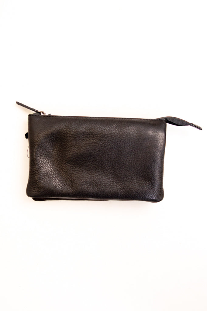 Adrian Klis 1544 Genuine Leather Purse for Women - Black Crossbody Bag with Adjustable Strap - Perfect for Work, Travel & Everyday Use