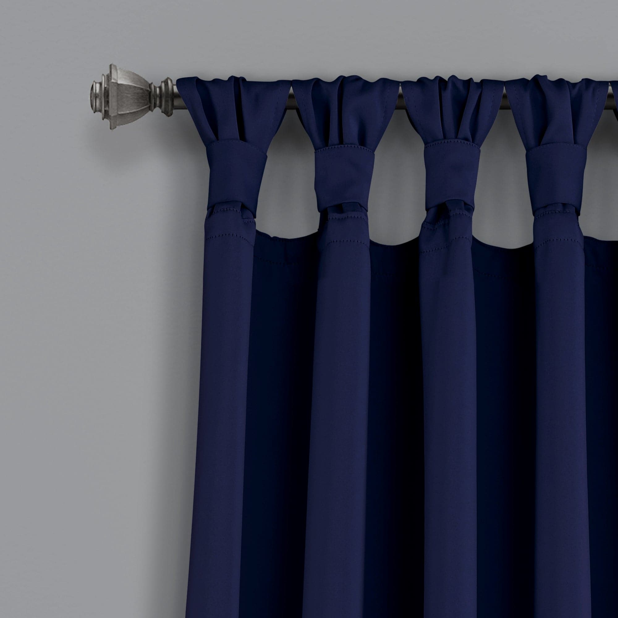 Blackout Curtains Thermal Insulated - Knotted Tab Top Window Drapes for Bedroom & Living Room - Energy Saving, Noise Reducing, Light Blocking for Better Sleep & Privacy