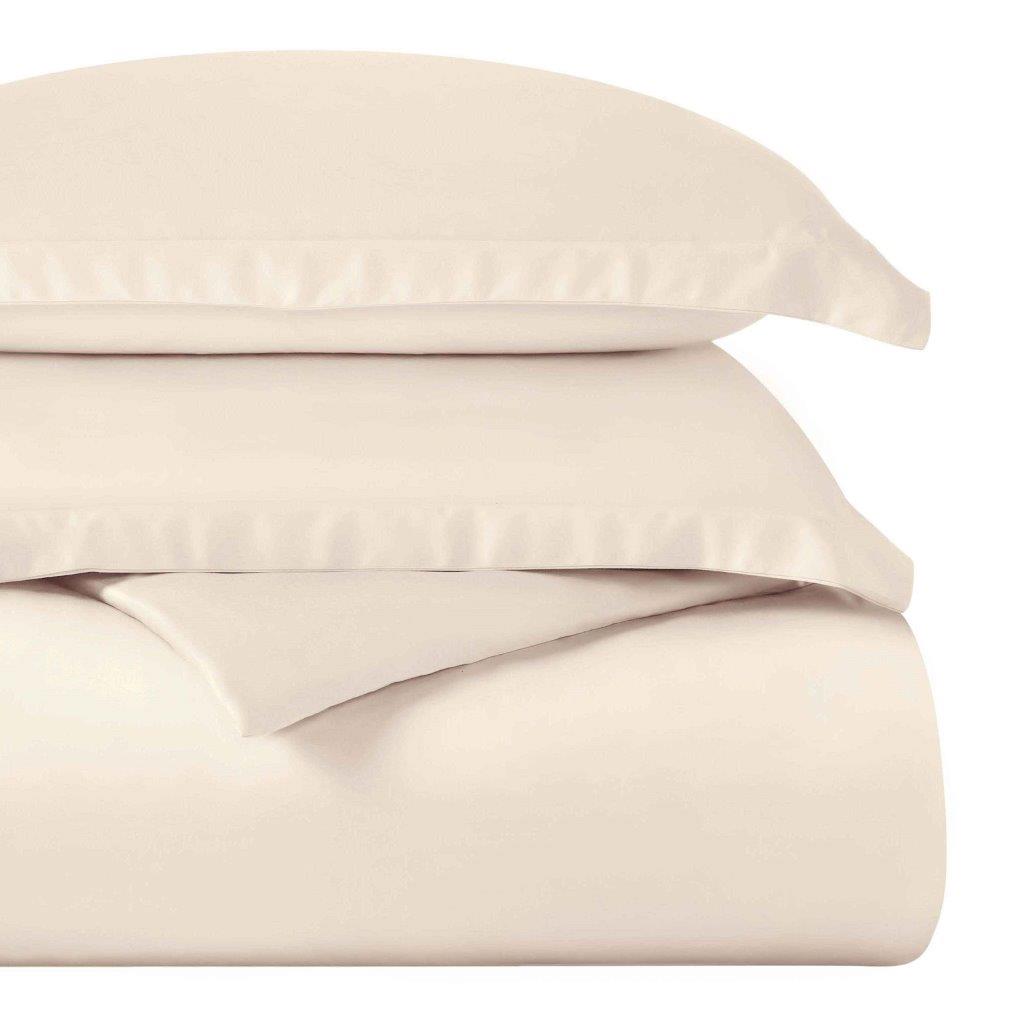 Premium Egyptian Cotton 400 Thread Count Duvet Cover Set - Ultra Soft & Breathable Bedding for Luxury Hotels & Master Bedrooms