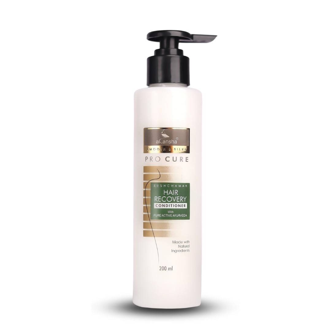 AKANSHA Natural Ayurvedic Hair Conditioner for Men & Women - Keshchamak Herbal Hair Treatment (200ml) | Deep Moisturizing & Nourishing for Dry, Damaged Hair - Perfect for Daily Hair Care Routine