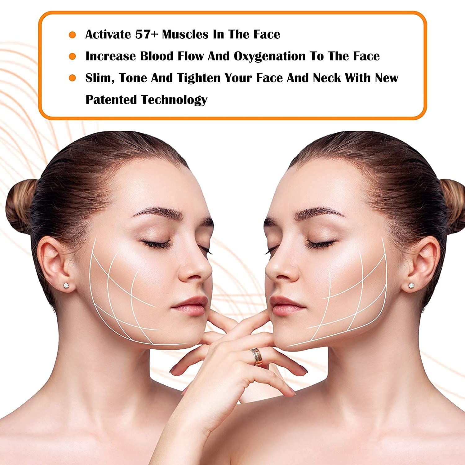 Kixre Jaw Exerciser Trainer - Double Chin Reducer & Jawline Toner for Men & Women | Facial Exercise Device for Slimmer Face & Defined Jawline | Use for Home Workout, Fitness Routine & Facial Yoga