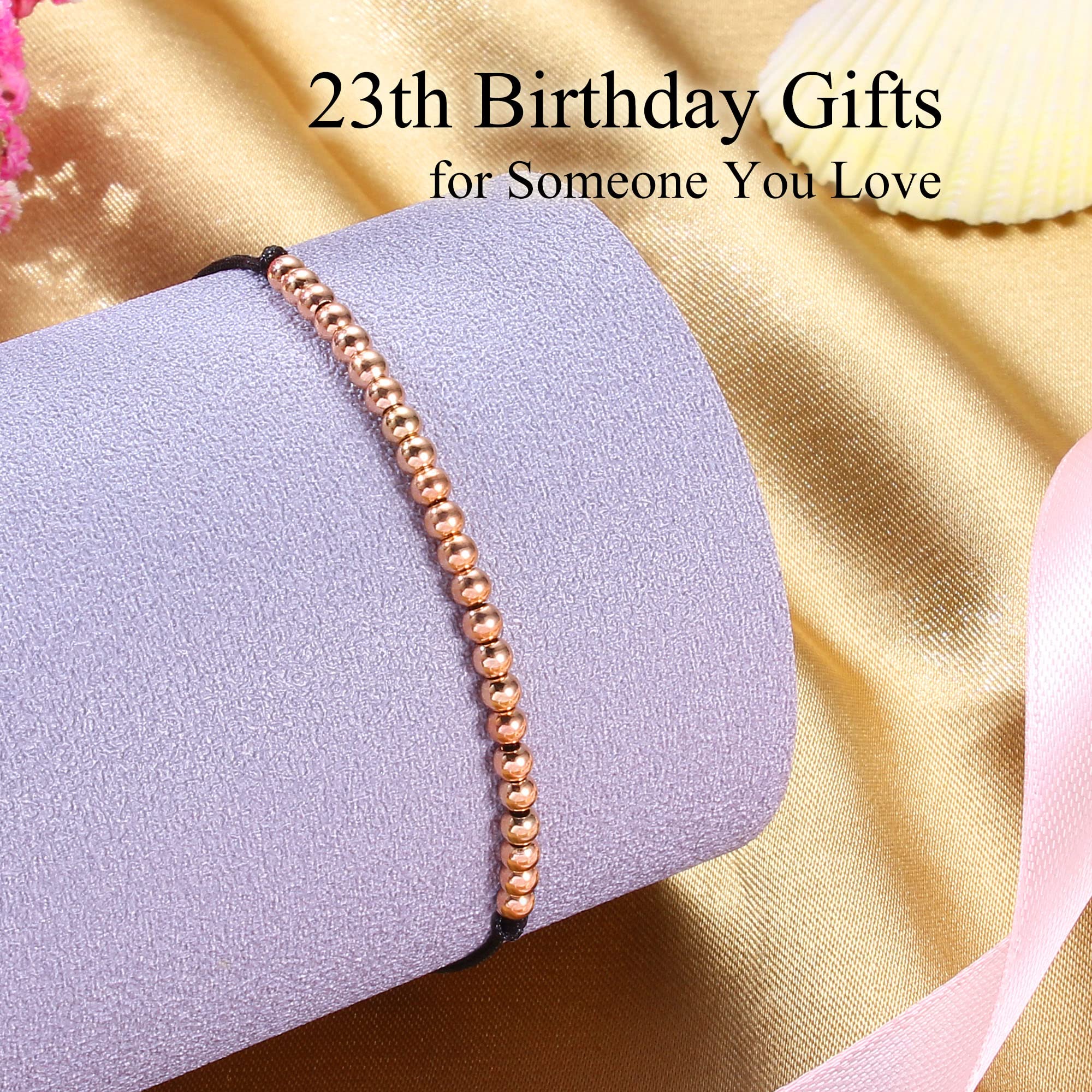 Adjustable Birthday Bracelets for Women - Silver/Gold/Rose Gold Beaded Jewelry Gift for Teen Girls, Daughter, Girlfriend, Wife, Sister & Best Friend - Perfect for Birthdays, Christmas & Special Occasions - Ideal for Everyday Wear, Parties & Gifting