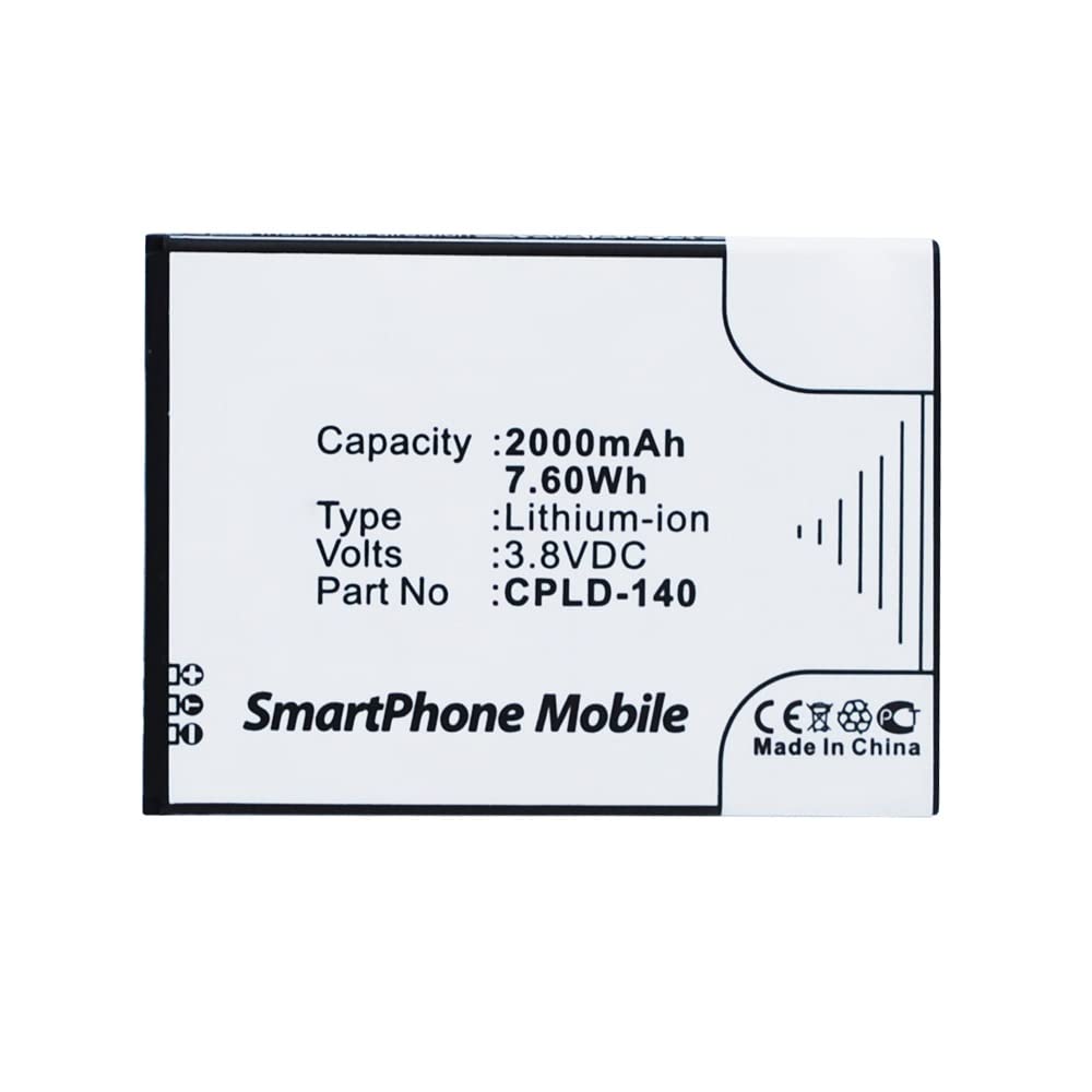 Synergy Digital Coolpad CPLD-140 Battery - 2000mAh Li-ion for Extended Use