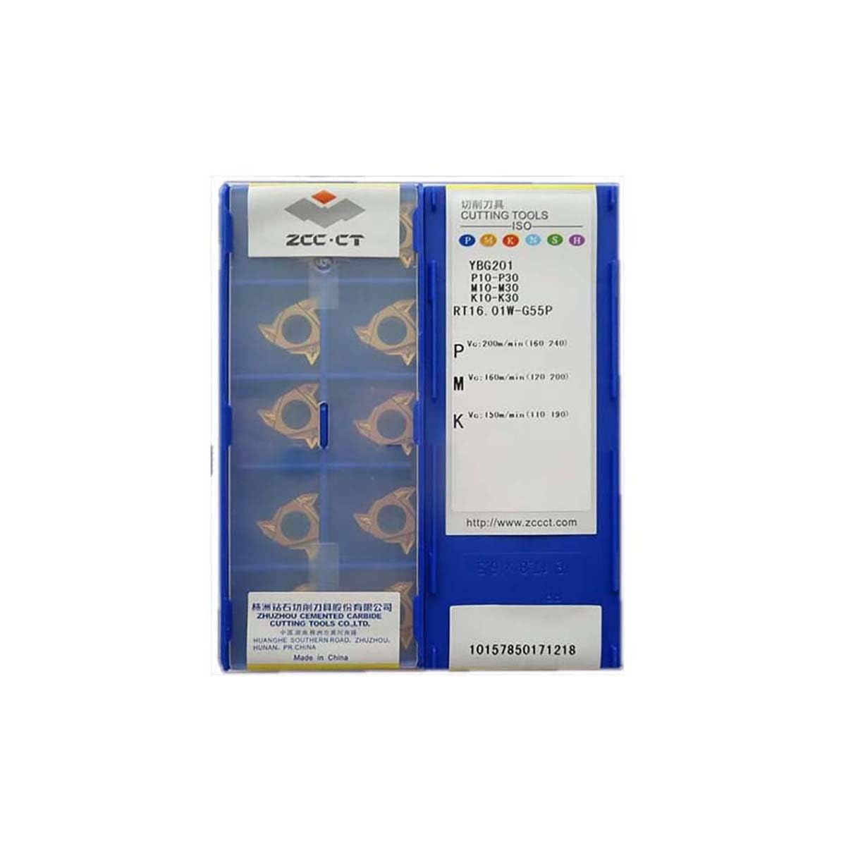 Original ZCC CT RT16.01 RT16.01W G55P Turning Tool Insert - 100% Genuine CNC Lathe Cutting Tools for Metalworking & Precision Machining - Perfect for Industrial Manufacturing, Automotive Parts & DIY Metal Projects
