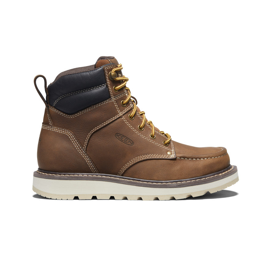 Men's Cincinnati 6 Soft Toe Work Boots - Belgian/Sandshell Leather - Durable & Comfortable for Construction, Landscaping & Outdoor Work