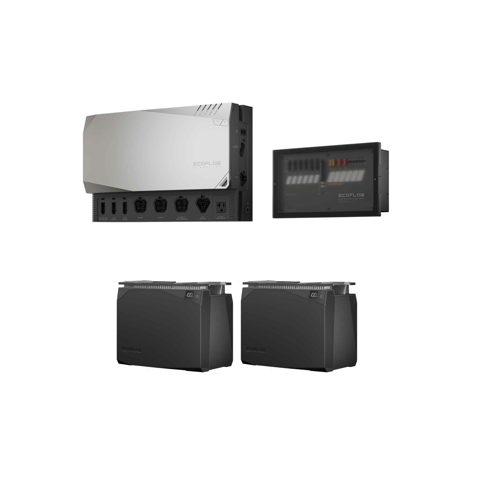 EcoFlow 4kWh Portable Power Station Kit - Solar Generator for Home Backup, Camping & Outdoor Adventures - Reliable Off-Grid Power Supply for Emergencies & RV Travel