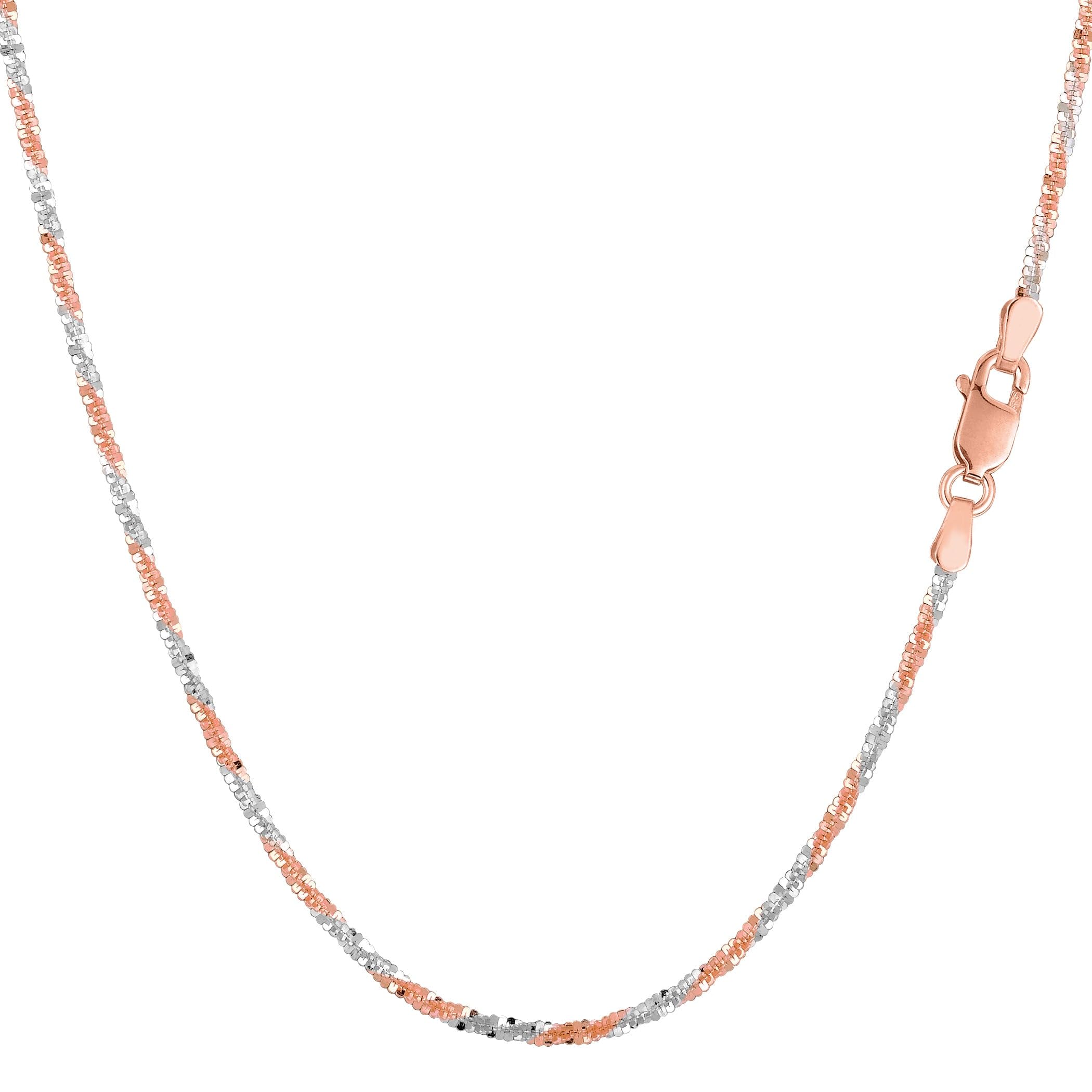 14K White Gold Sparkle Chain Necklace - 0.9mm Dainty Delicate Jewelry for Women | Perfect for Everyday Wear, Gifts & Special Occasions