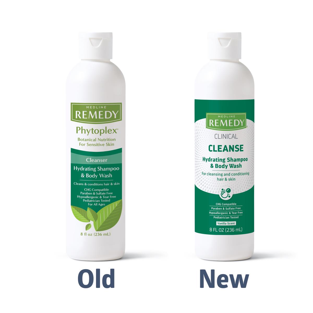 Medline Remedy Clinical Hydrating Shampoo & Body Wash - Moisturizing & Gentle Cleanser for Dry Skin & Hair (Various Sizes) | Ideal for Hospitals, Nursing Homes & Home Care Use