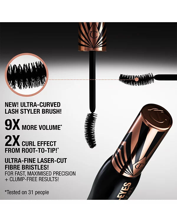 Exagger Eyes Volumizing Mascara for Long Lashes - Waterproof & Smudge Proof - Perfect for Daily Wear & Special Occasions