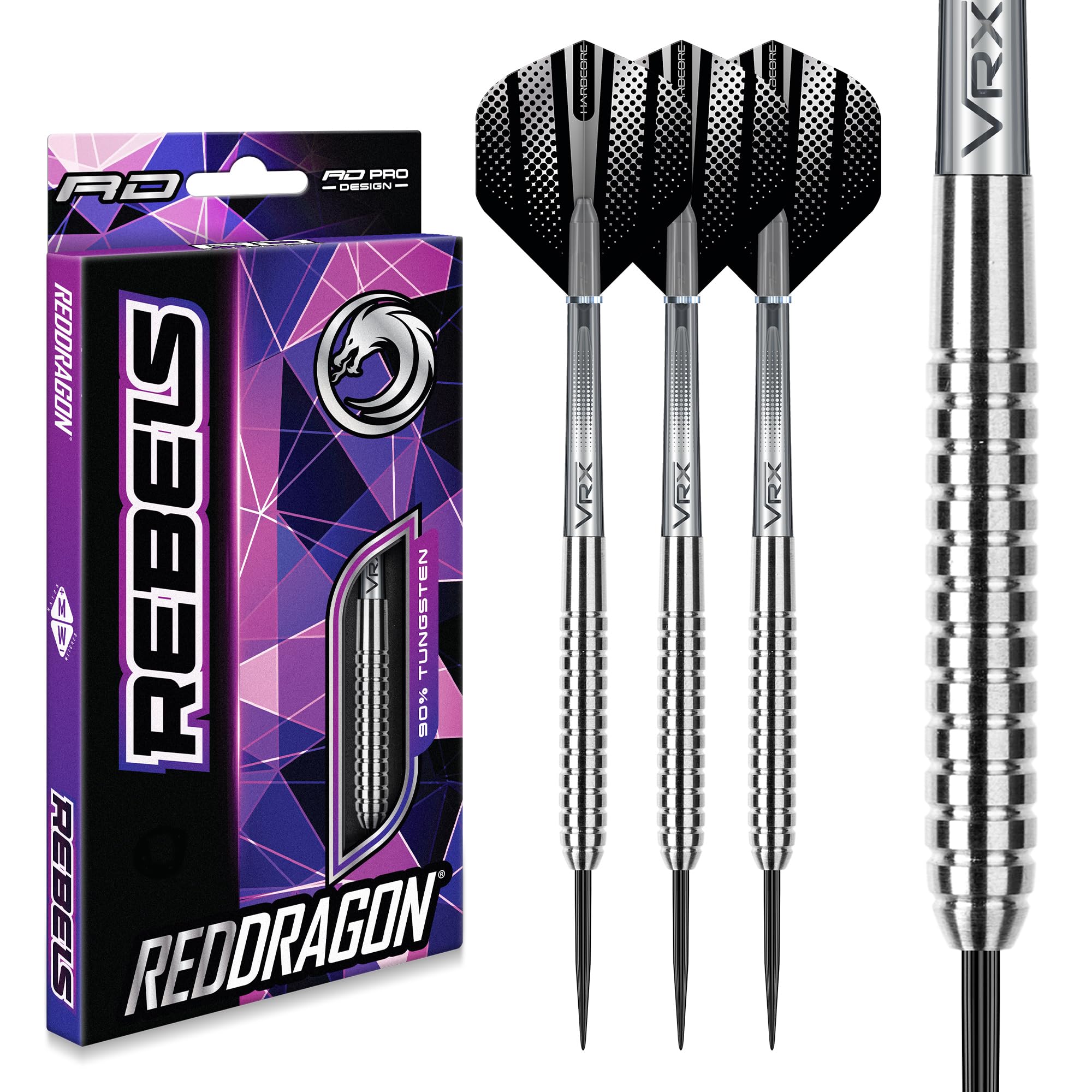 Premium Tungsten Steel Darts Set with Flights & Shafts - Professional Dart Accessories Kit Includes Wallet & Red Dragon Checkout Card - Perfect for Bars, Home Game Rooms & Competitive Tournaments