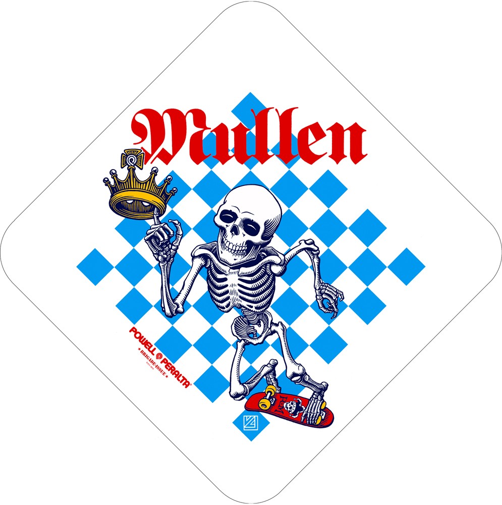 Powell Peralta BB Mullen Skateboard Sticker - Premium Decal for Skateboards, Laptops, Bikes & More - Perfect for Skateboarders & Street Art Fans