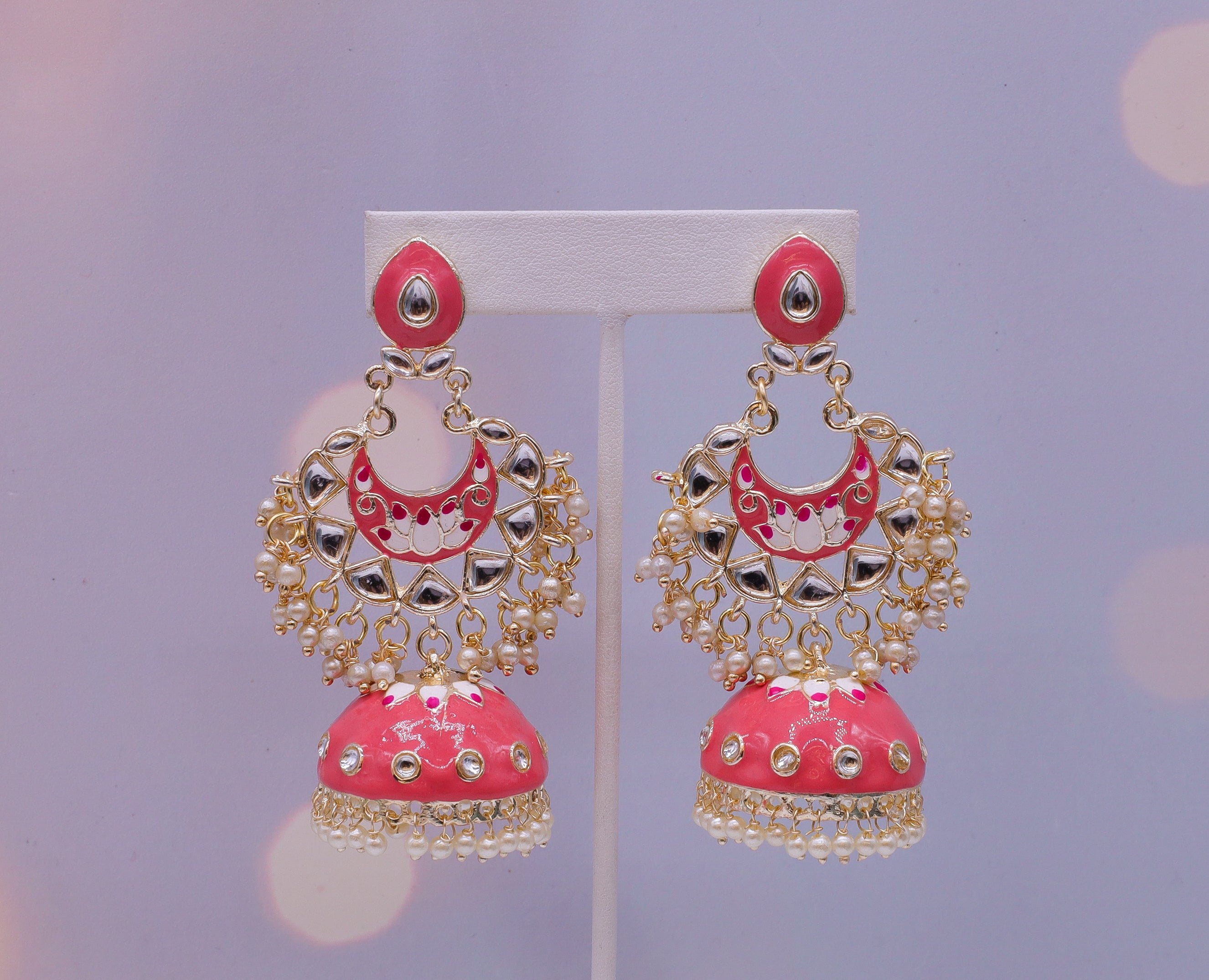 Gayathri Earrings for Women - Elegant Indian Jewelry for Parties, Weddings & Festivals | Handmade Ethnic Accessories