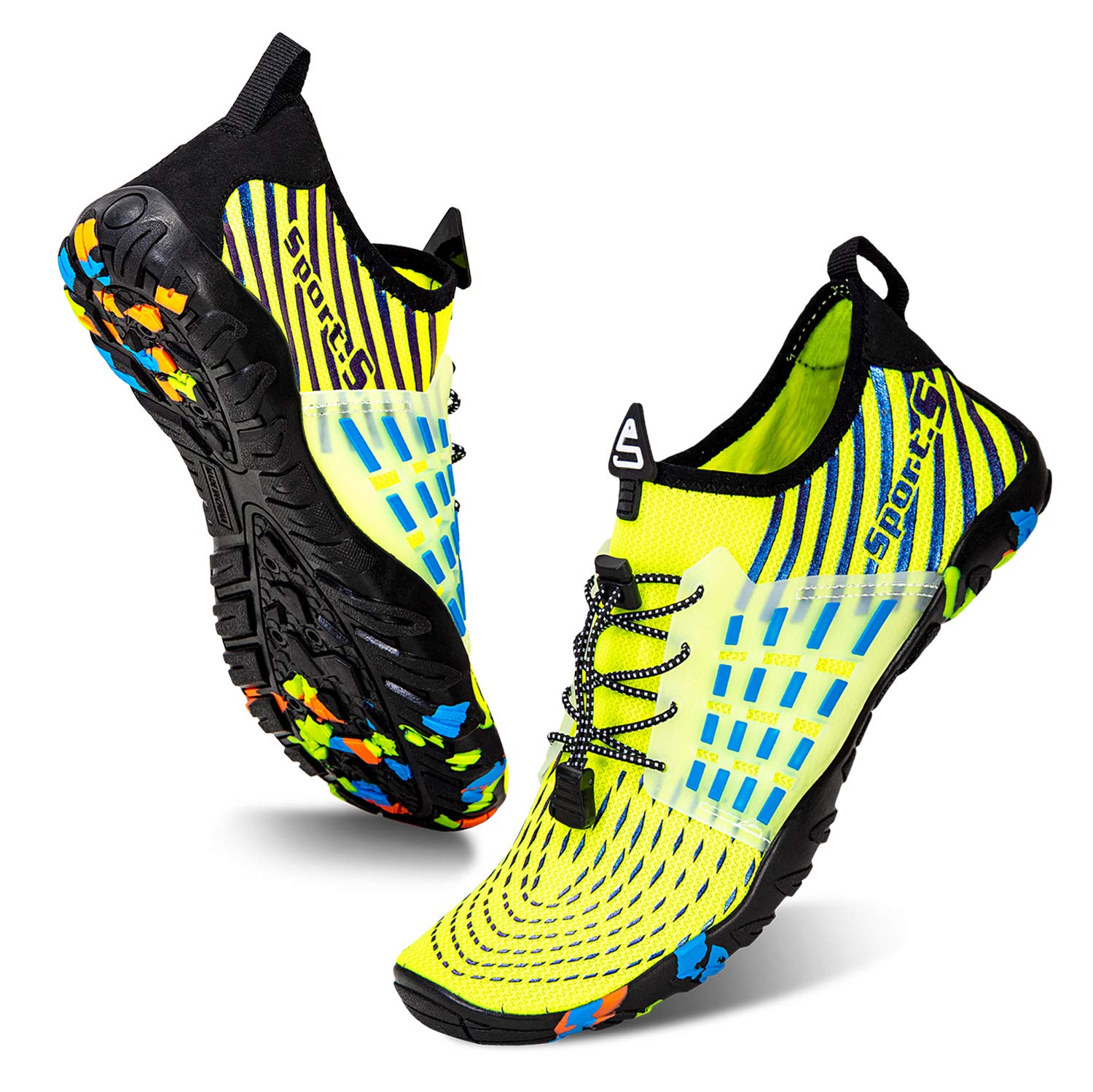 WateLves Water Shoes for Men & Women - Quick-Dry Aqua Socks for Beach, Swimming, Surfing, Yoga & Water Aerobics | Lightweight Pool Shoes for Outdoor Water Activities