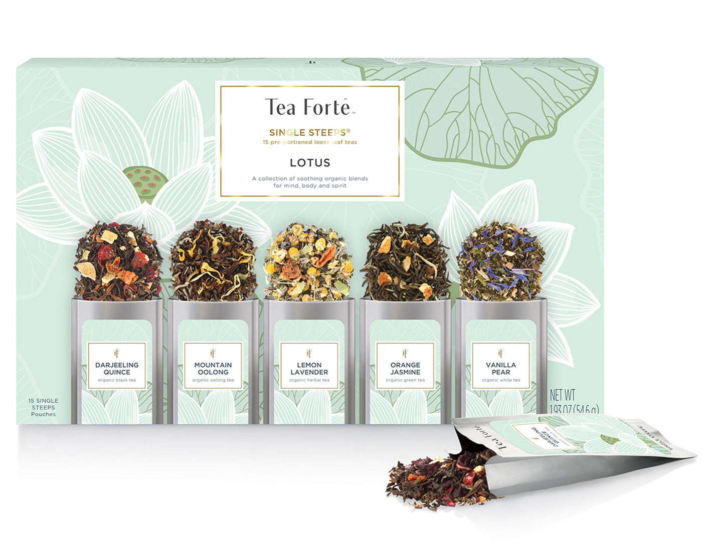 Single Steeps® Lotus - Premium Loose Leaf Tea Infuser for Hot & Cold Brewing | Perfect for Home, Office & Travel Use