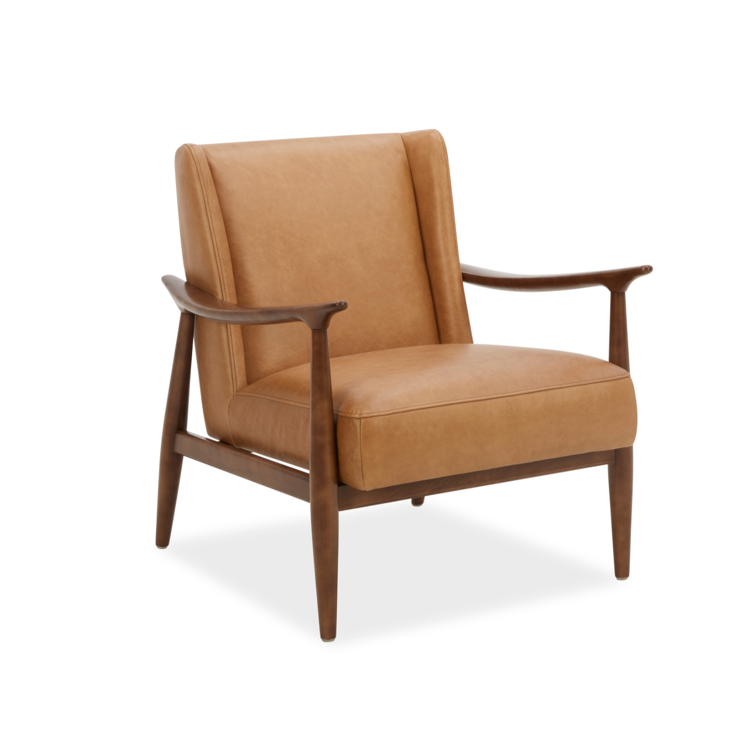 Premium Nevis Genuine Leather Lounge Chair - Modern Recliner for Living Room, Office & Reading Nook - Comfortable Leather Armchair with Ergonomic Support