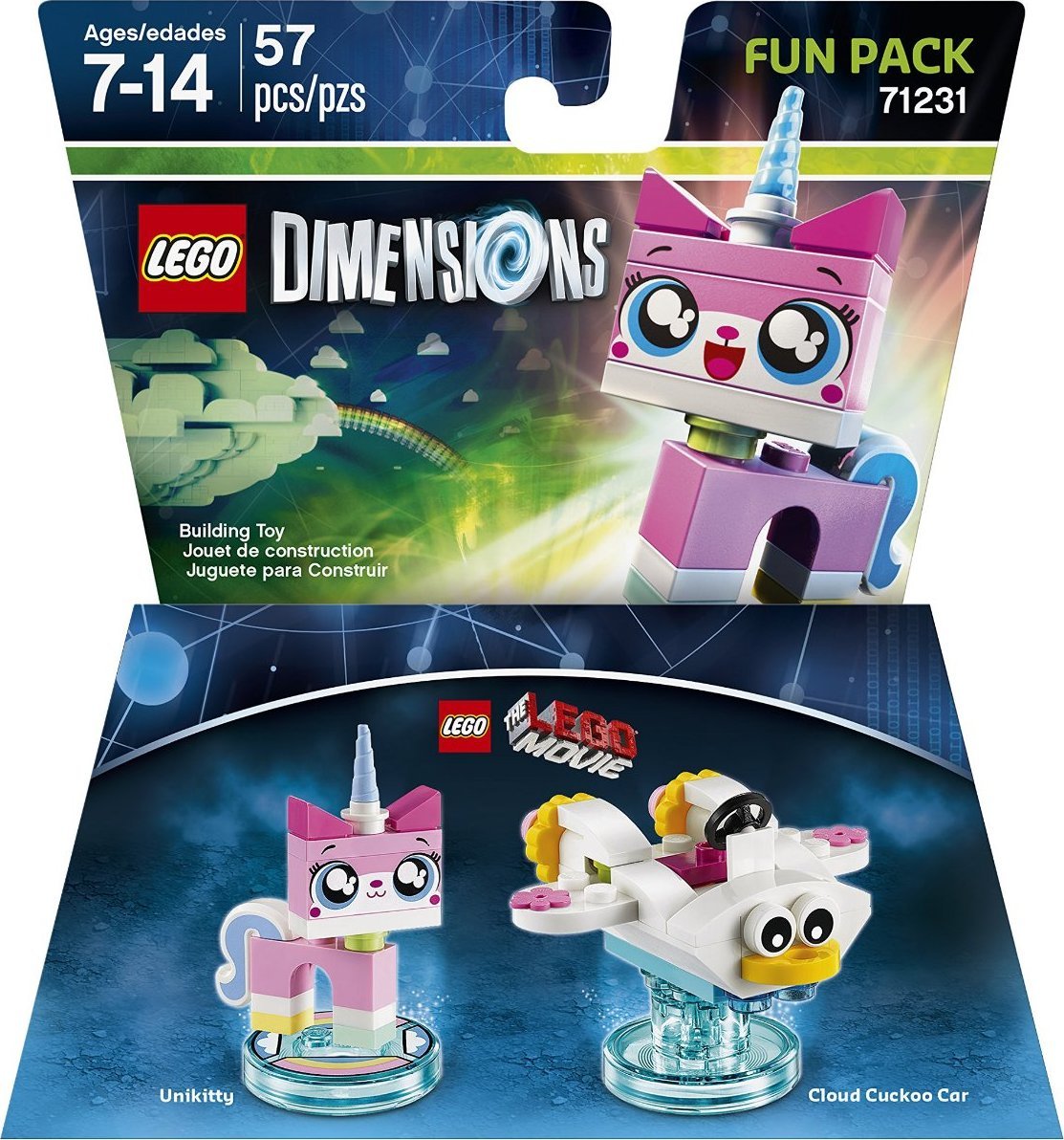 LEGO Dimensions Unikitty Fun Pack - Buildable LEGO Movie Toy for Kids, Collectors & Gamers - Perfect for Playtime, Display & LEGO Dimensions Game Expansion