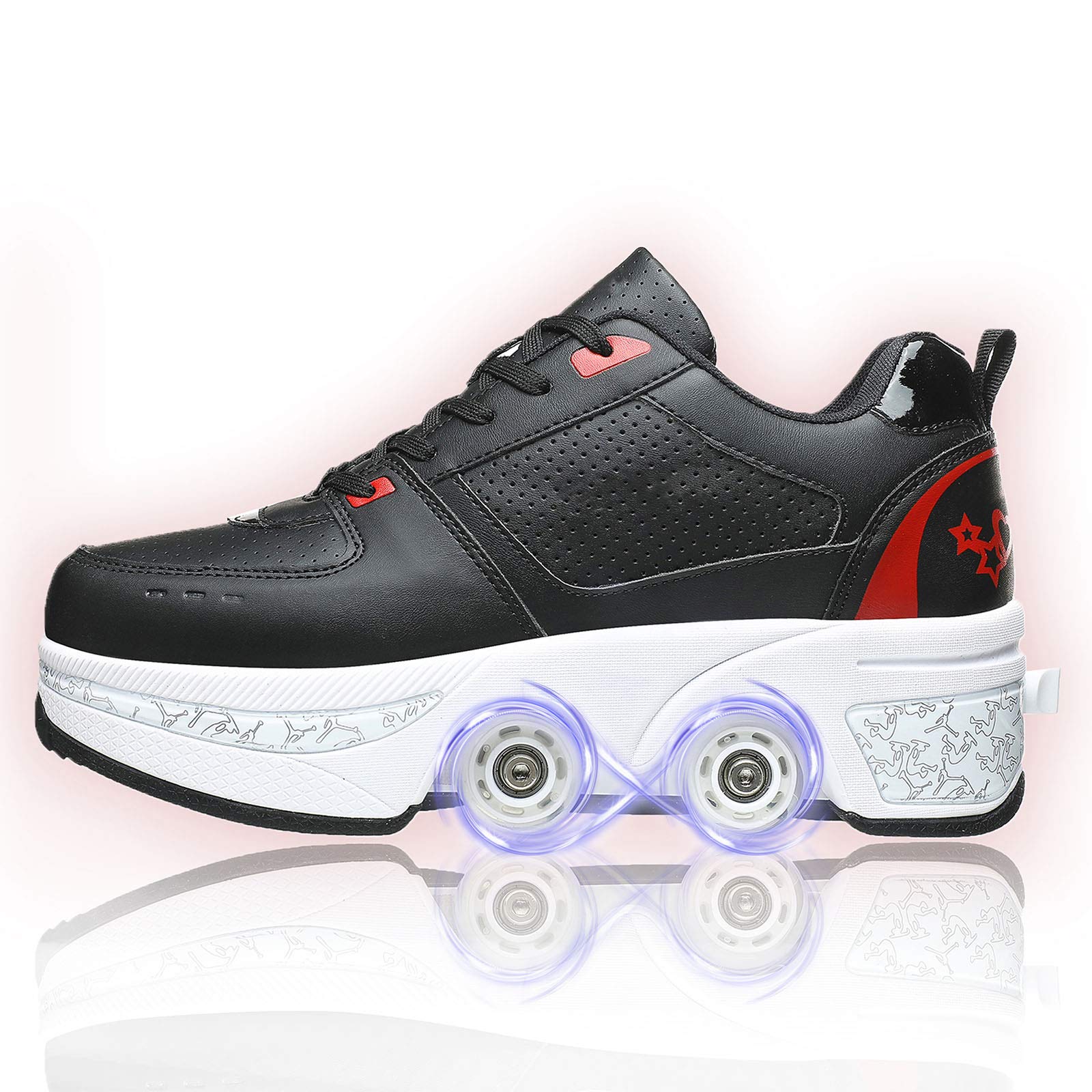 Fashiums Roller Shoes for Men & Women - Automatic Skating Shoes with Invisible Wheels for Adults & Kids - Perfect for Walking, Commuting & Outdoor Fun