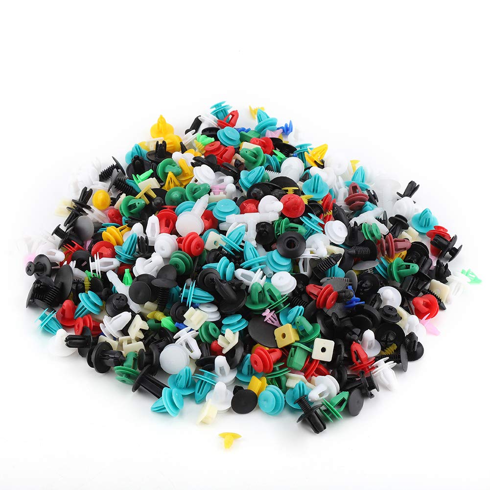 500Pcs 30 Sizes Universal Car Bumper Fastener Clips Kit - Plastic Door Trim Retainer Push Pins for Auto Body Repair & Interior Panel Fixing - Perfect for DIY Mechanics & Professional Auto Shops