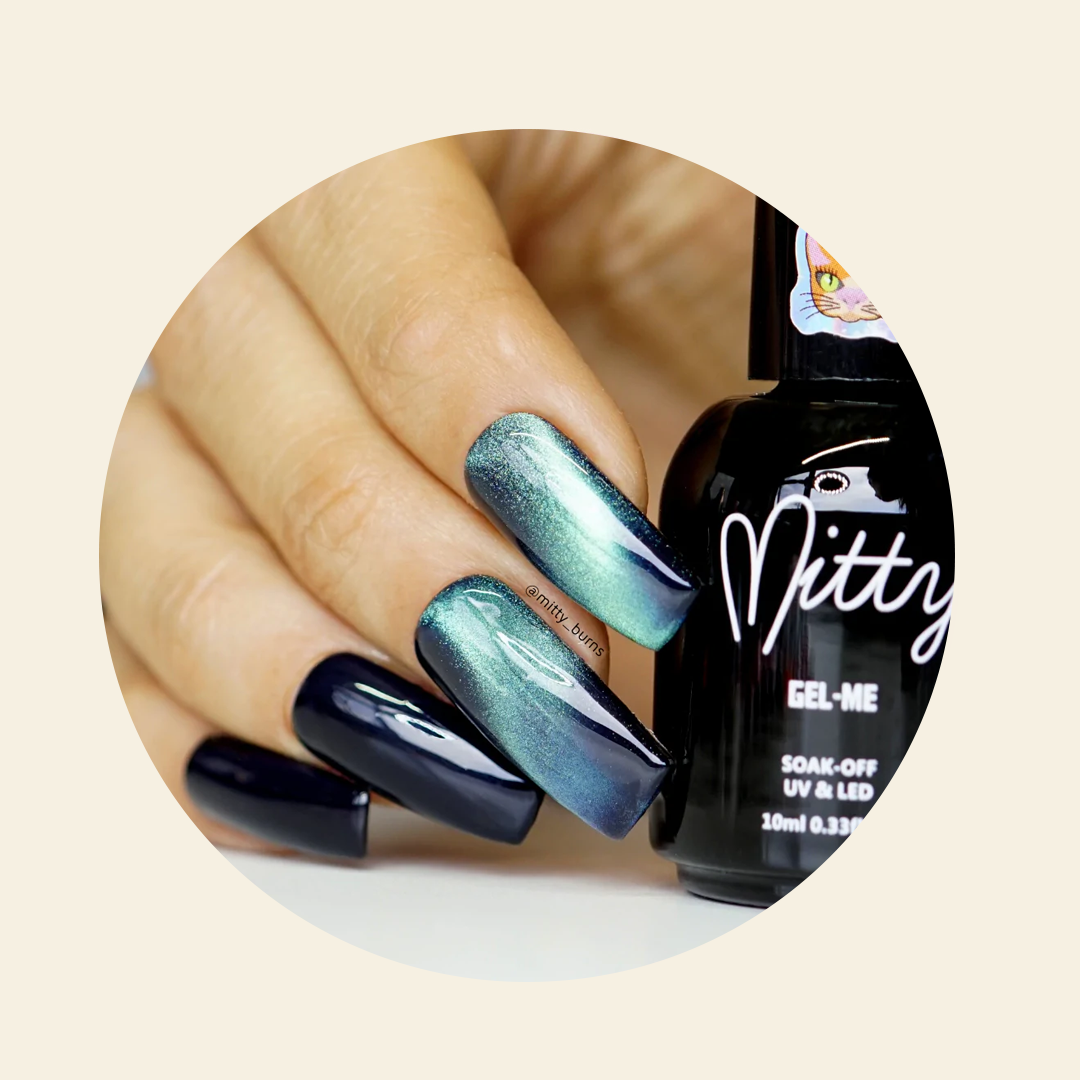 Mitty Cat Eye Gel Polish - 15ml Long-Lasting Nail Polish with Lightning Effect for Salon & Home Manicures | Perfect for Special Occasions & Everyday Wear