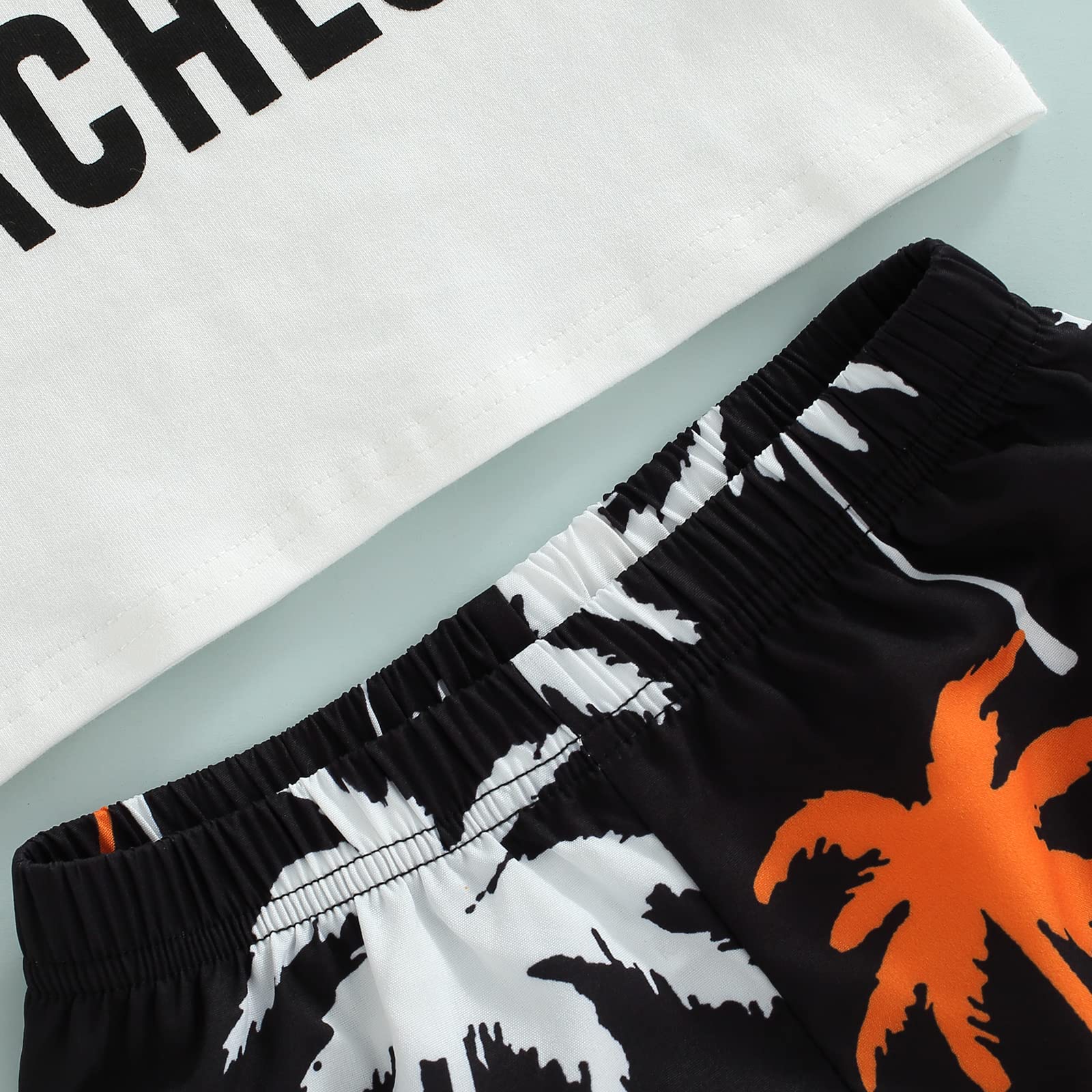 Boys' Summer Outfit Set - 2-Piece Seaside Printed T-Shirt & Shorts for Toddlers | Beachwear, Playtime & Casual Wear
