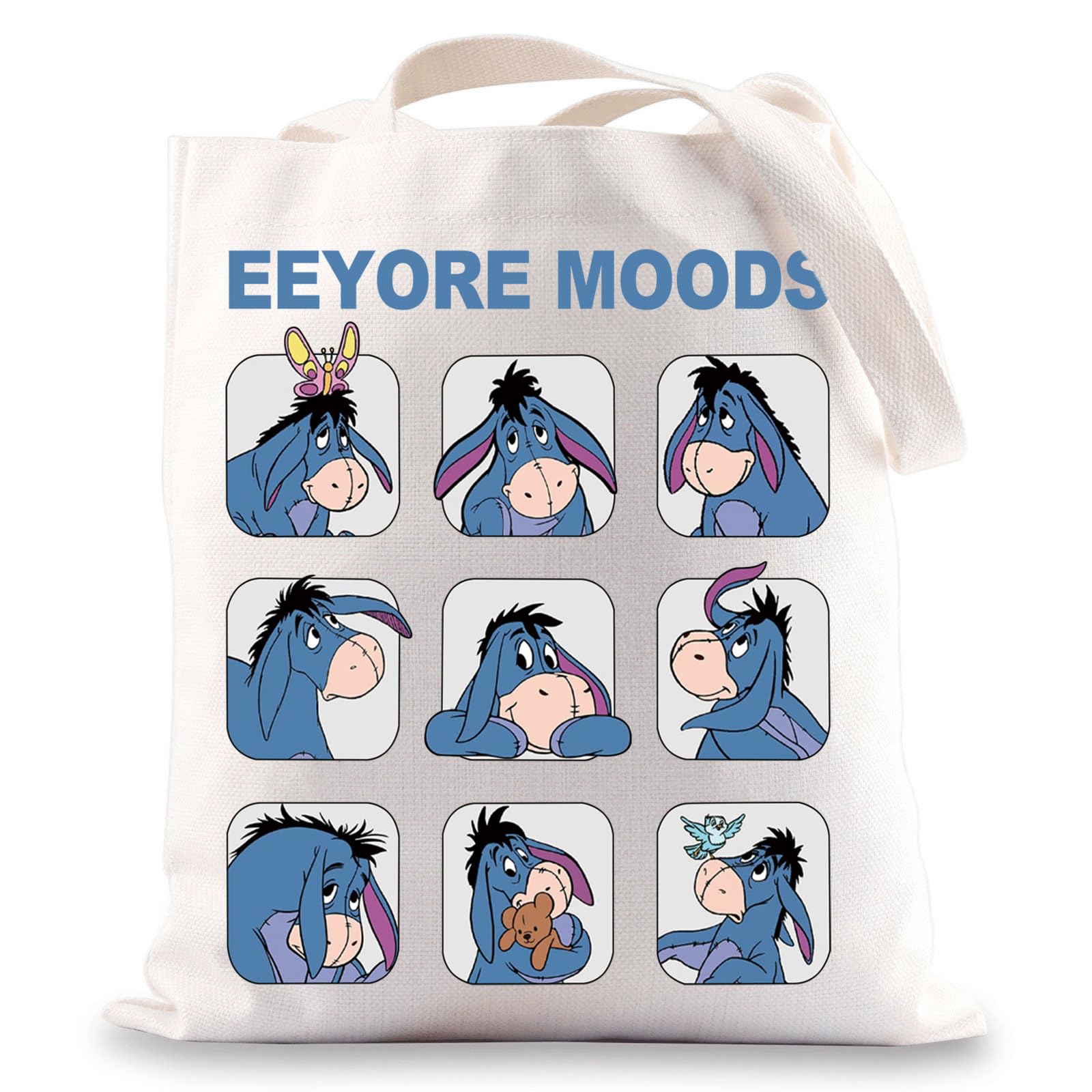 BWWKTOP Eeyore Tote Bag - Cute Disney Inspired Shoulder Bag for Women, Gift for Eeyore Fans | Perfect for Work, Shopping & Travel Accessories
