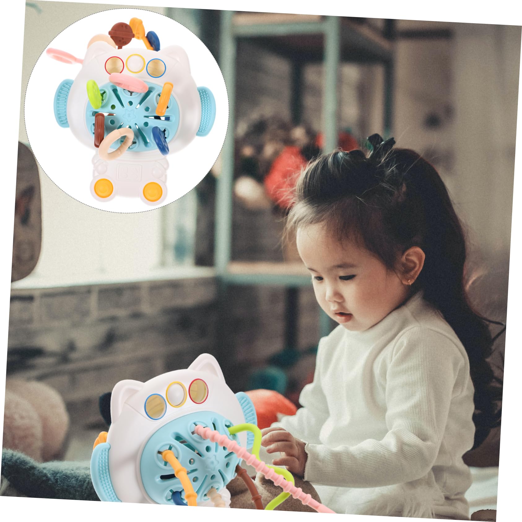 VICASKY 5-Pack Sensory Teething Toys for Babies - BPA-Free Plastic Chew Toys, Bath & STEM Learning Toys for Toddlers - Perfect for Teething Relief, Bathtime Fun & Early Childhood Development