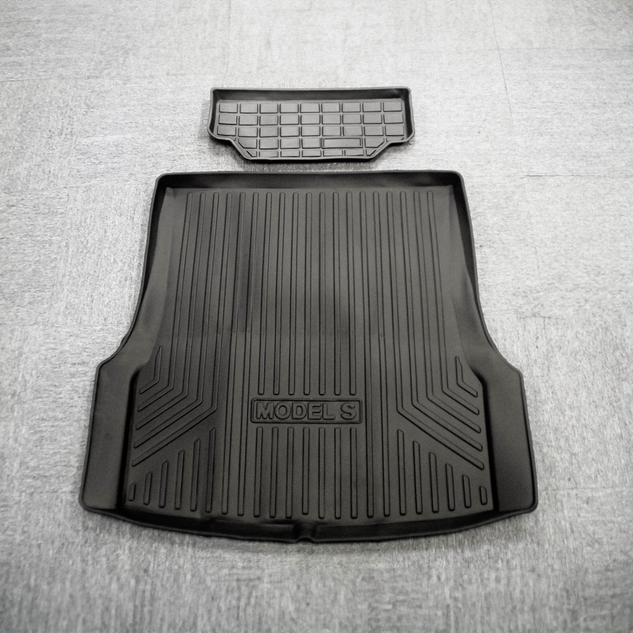 Custom All-Weather Floor Mats for Tesla Model S 2016-2020 | Front & Rear Trunk Liners | Heavy-Duty TPE Material | Non-Slip Protection | Perfect for Winter Snow, Mud & Rain Protection