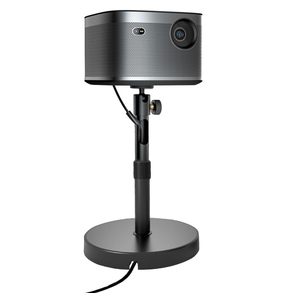 Heavy-Duty Projector Stand & Bracket - Adjustable Desktop & Bedside Lifting Shelf for Projectors | No Drilling Required | Compact Size (Black) | Perfect for Home Theater, Office Presentations & Outdoor Movie Nights
