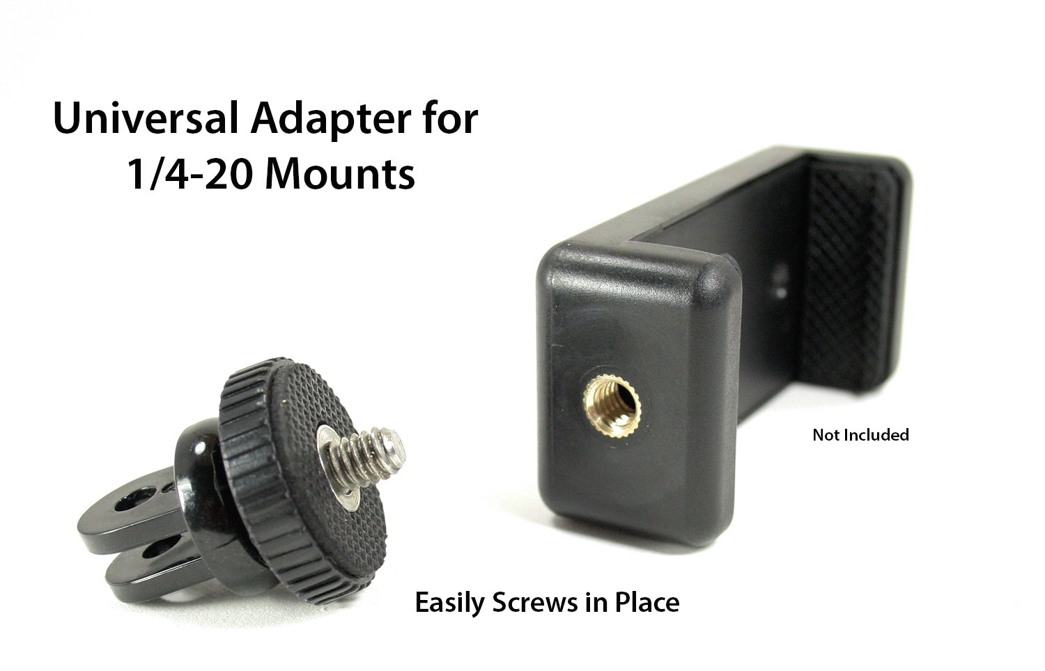 Action Mount® - 3-Piece Universal Camera Adapter Set for GoPro & Sports Cameras - Includes 1/4
