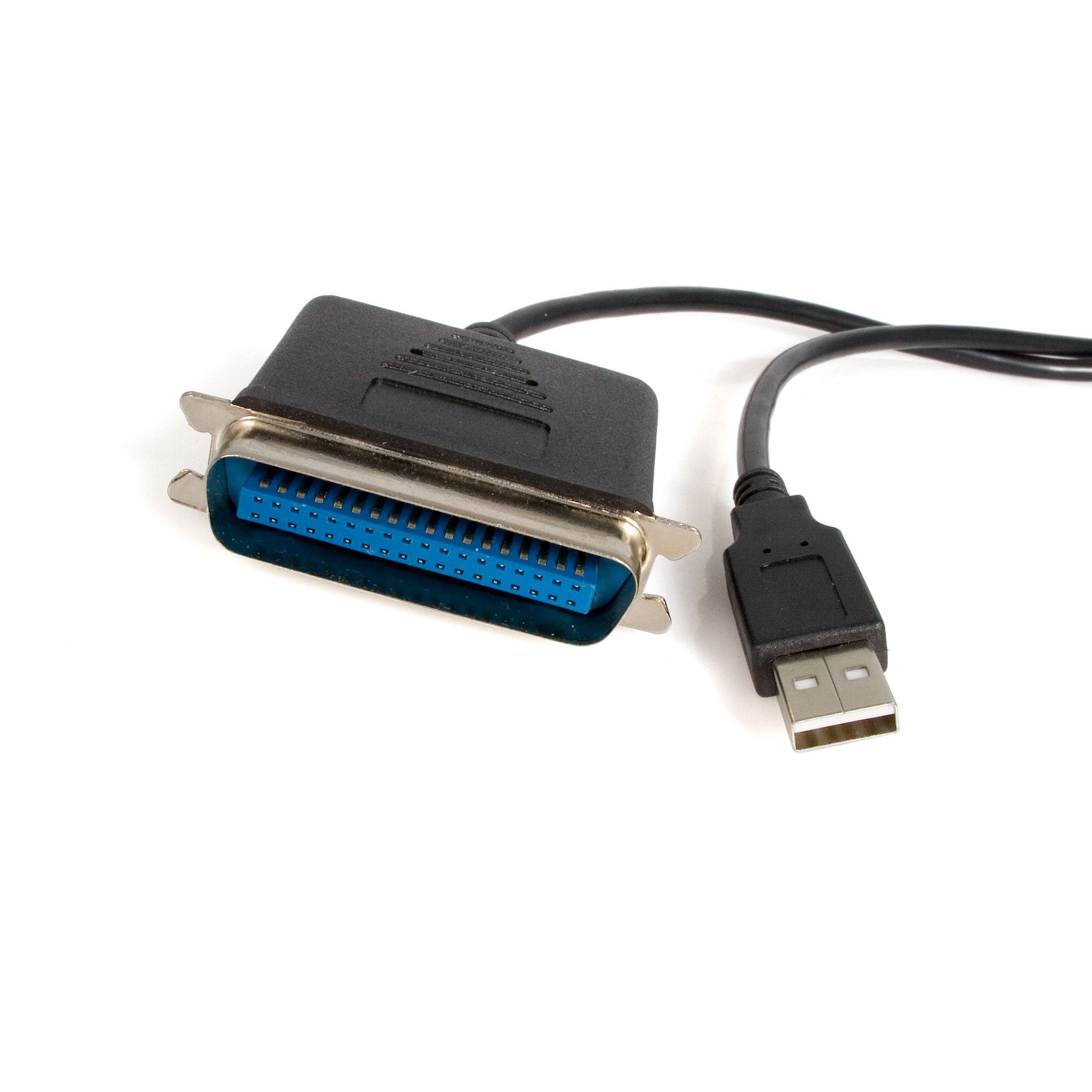 StarTech.com 10ft USB to Parallel Printer Adapter Cable - Male to Male IEEE 1284 Centronics Converter for Legacy Printers - Black (ICUSB128410) - Perfect for Connecting Older Printers to Modern Computers
