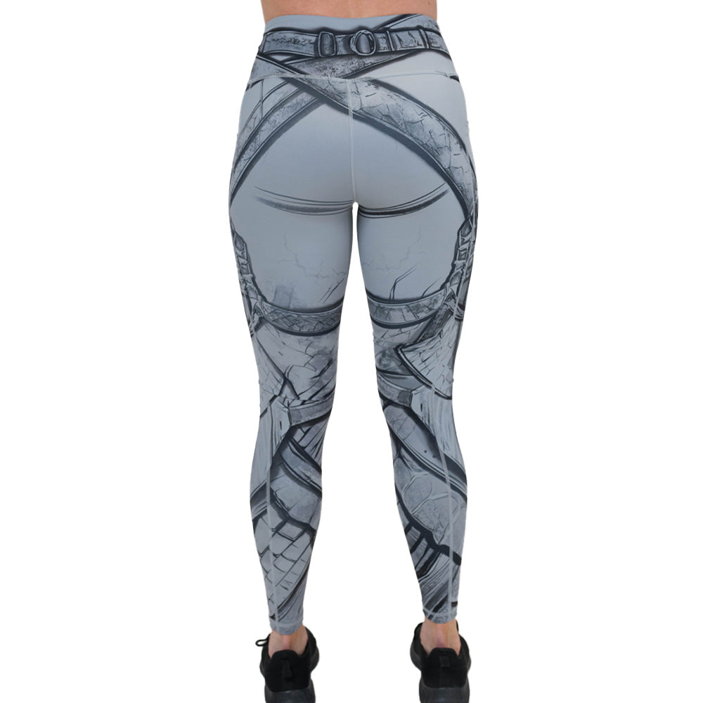 High Waist Warrior Leggings for Women - Yoga, Running & Workout - Comfortable & Stretchy Gym Leggings for Fitness & Active Lifestyle