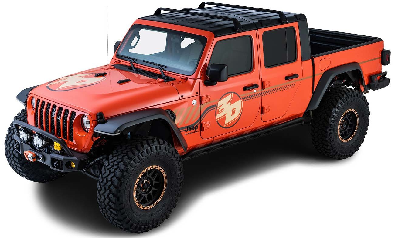 SG59 Gutter Mount Roof Rack Kit for 4-Door Jeep Wrangler & Gladiator (JT/JK/JL) - Heavy Duty Cargo Carrier for Camping, Off-Roading & Outdoor Adventures