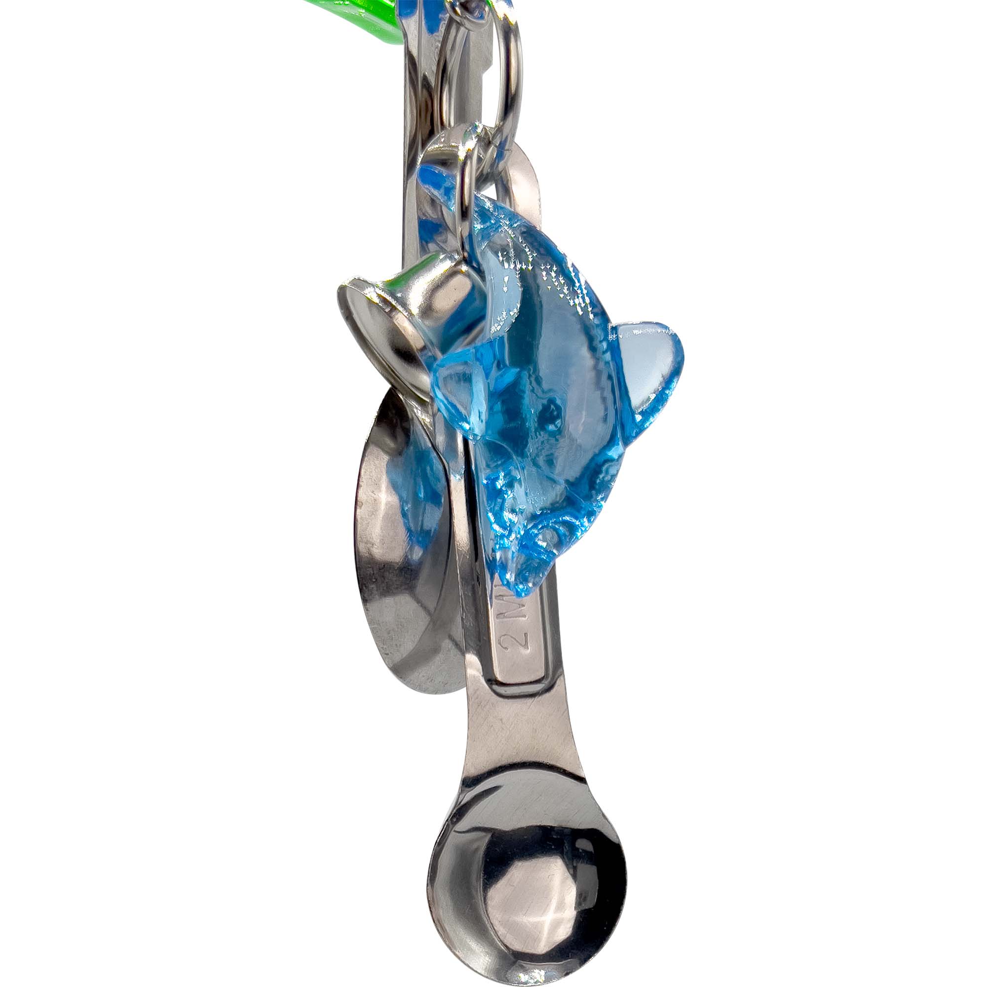 1035 Small Double Dolphin Spooner - Elegant Silver-Plated Tea Spoon for Tea Lovers, Perfect for Afternoon Tea, Bridal Showers & Gift Giving