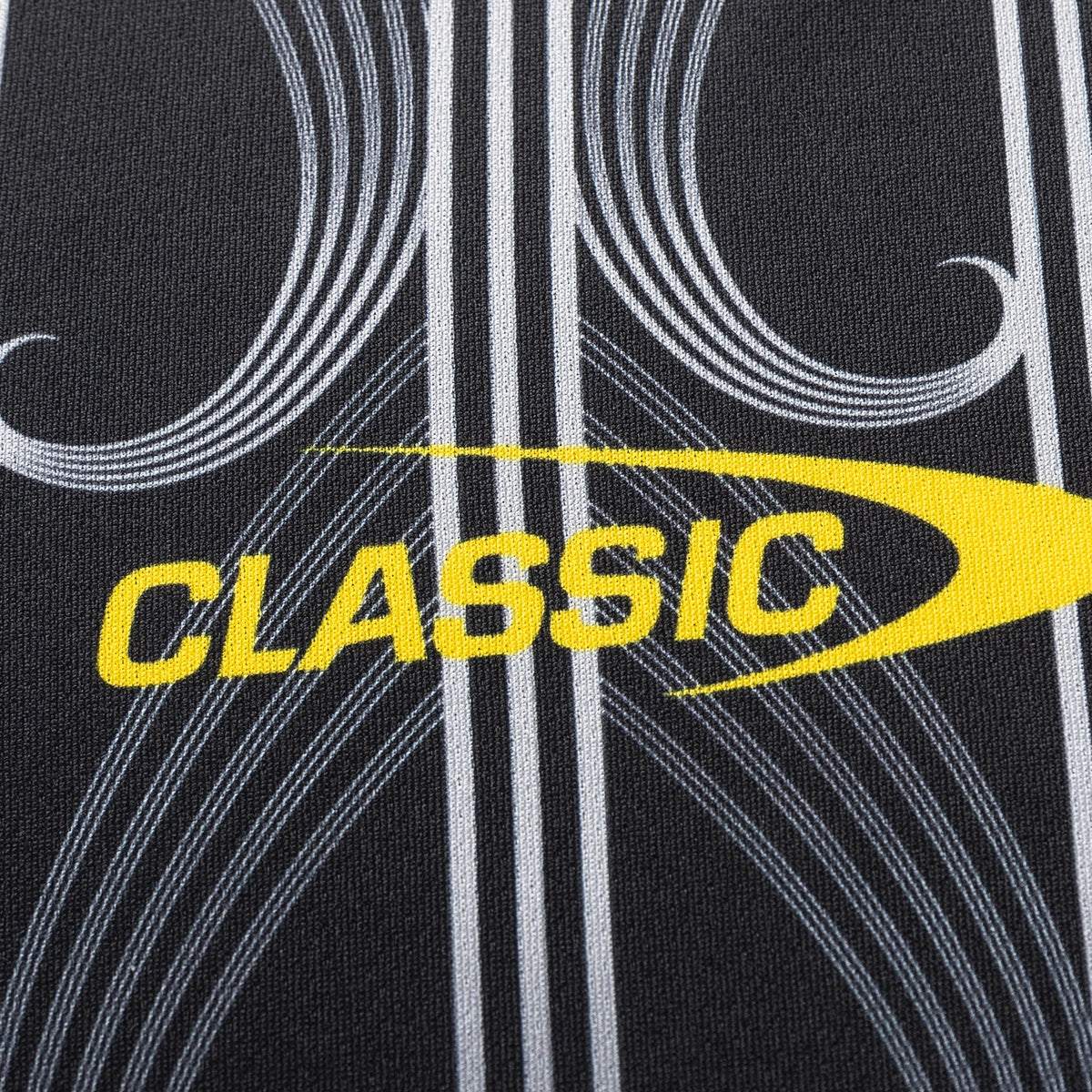 2025 Classic Hurricanes Super Rugby Training Tee - Black | Breathable Performance Shirt for Rugby Training & Gym Workouts