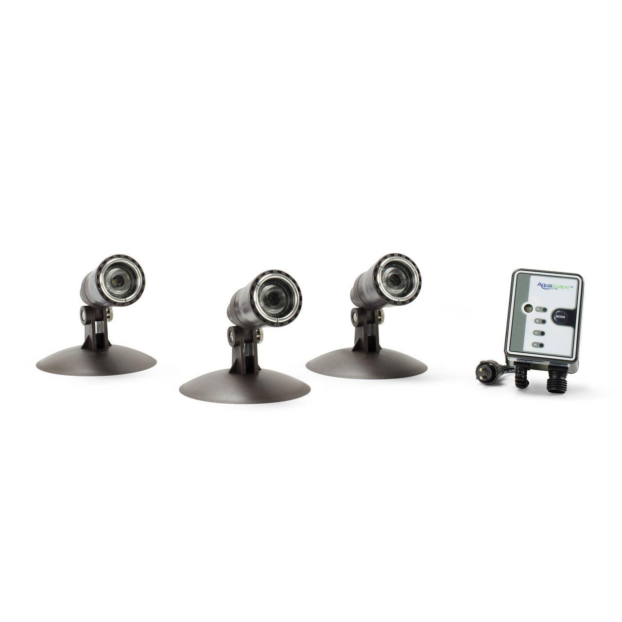 3 Light Spotlight Kit - Adjustable LED Track Lighting for Home & Commercial Use - Perfect for Accent Lighting in Living Rooms, Kitchens, and Retail Stores