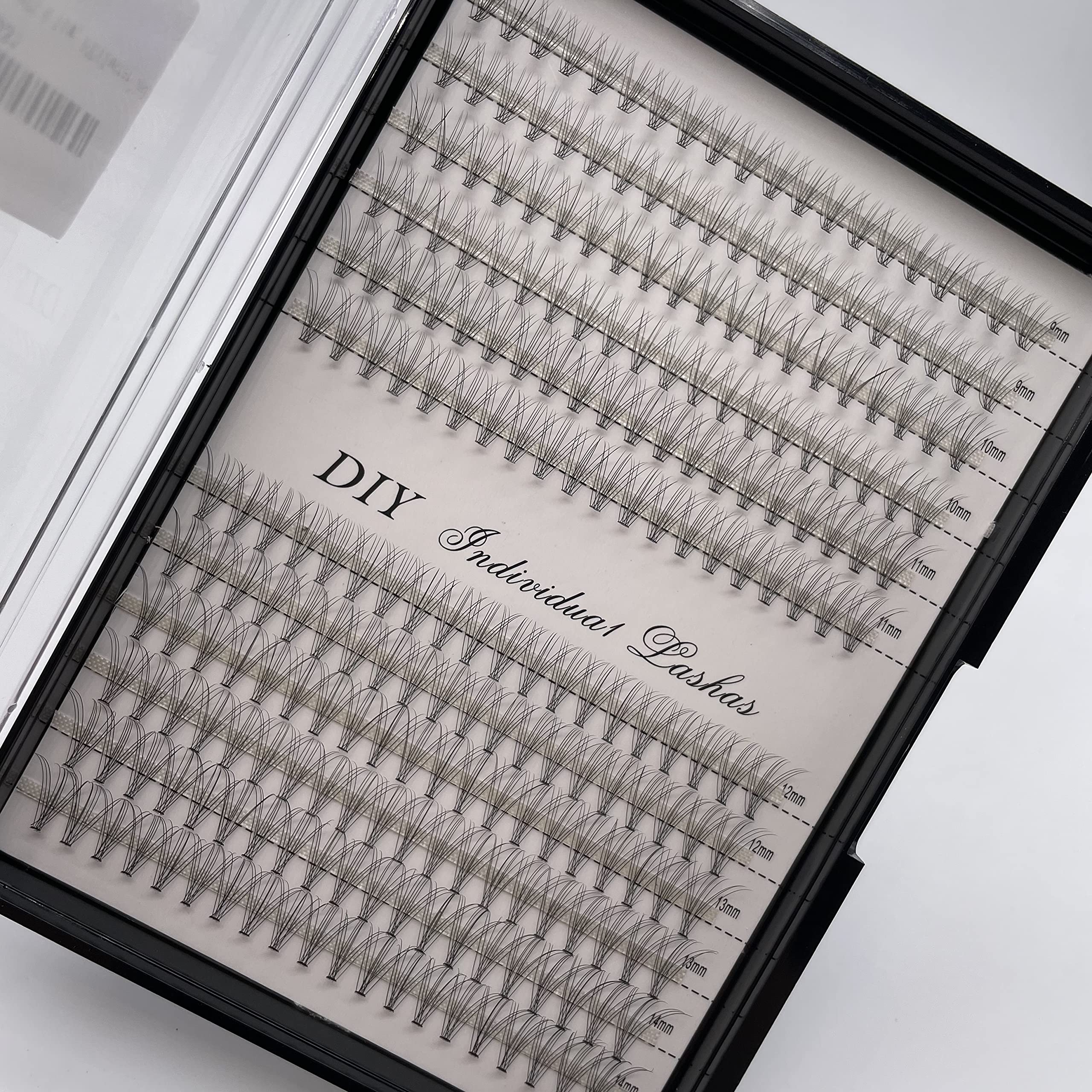 Premium 240pcs Faux Mink Cluster Eyelash Extensions - 9-14mm Length, C Curl, 0.07mm Thin (12 Roots per Cluster) for Natural Volume & Dramatic Look | Perfect for Weddings, Parties & Daily Wear