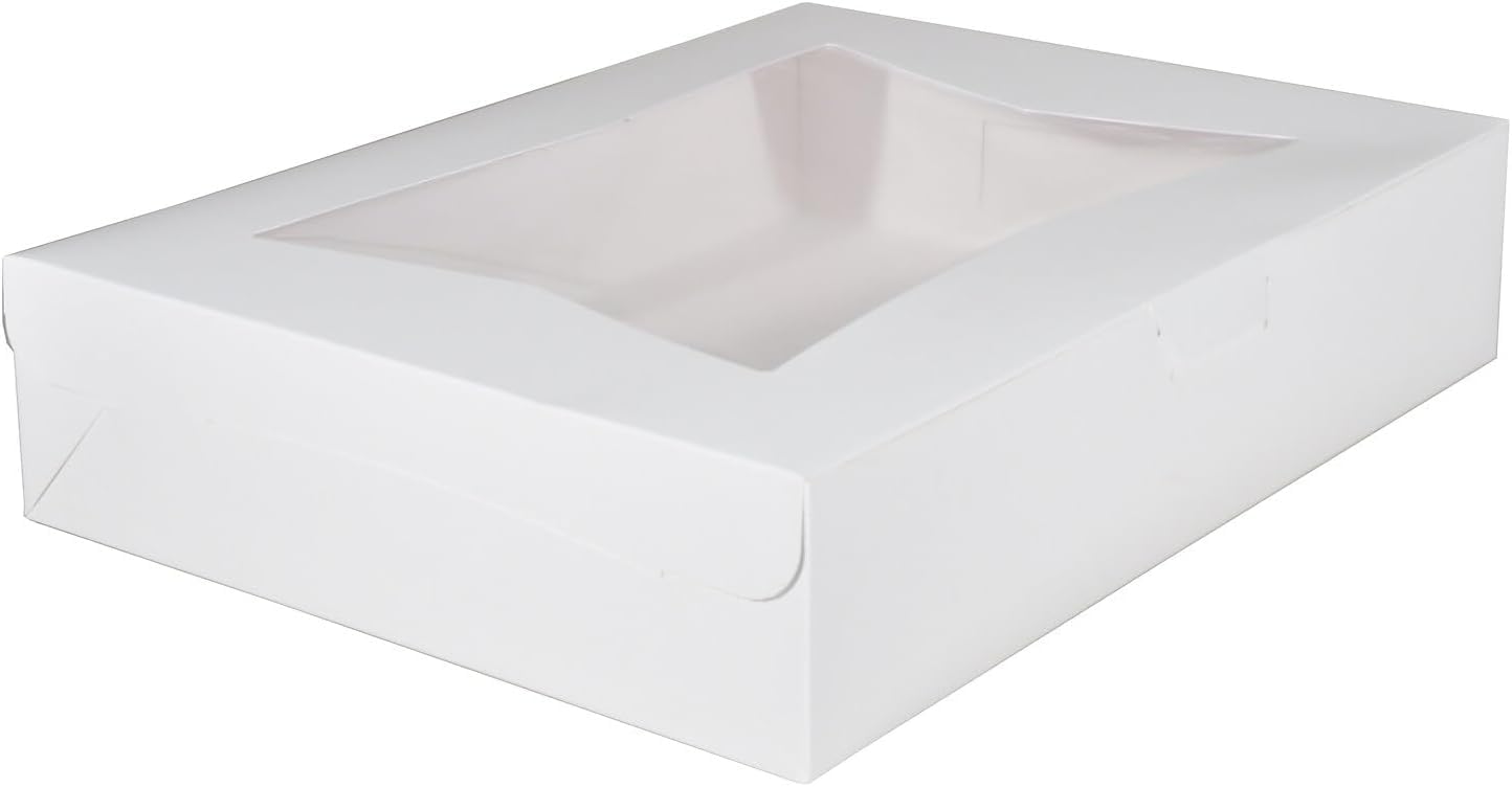 Southern Champion Tray 23133 White Paperboard Window Bakery Box - 19