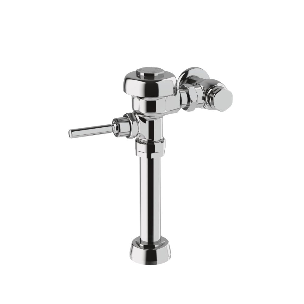 Sloan 111 Exposed Manual Flushometer for Water Closet - 1.28 GPF Single Flush Valve with Non-Hold-Open Handle | Top Spud Fixture Connection | Polished Chrome Finish (Model 3780018) - Ideal for Commercial Restrooms, Public Washrooms & High-Traffic Bathrooms