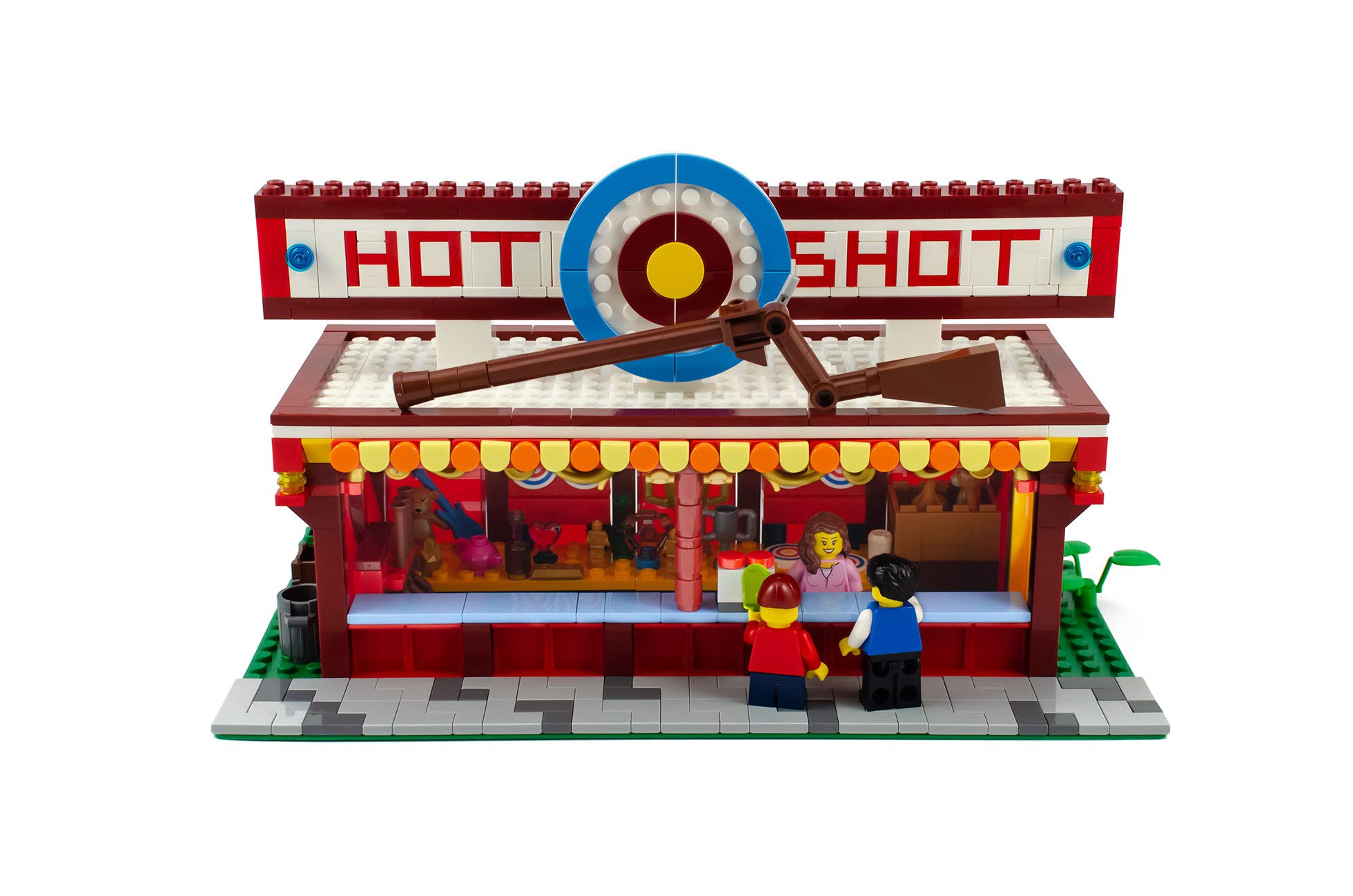 BrickLink AFOL Design Program - Hot Shot Carnival Building Set | Creative LEGO-Compatible Bricks for Adults & Collectors | Perfect for Home Decor, Gifts & Display