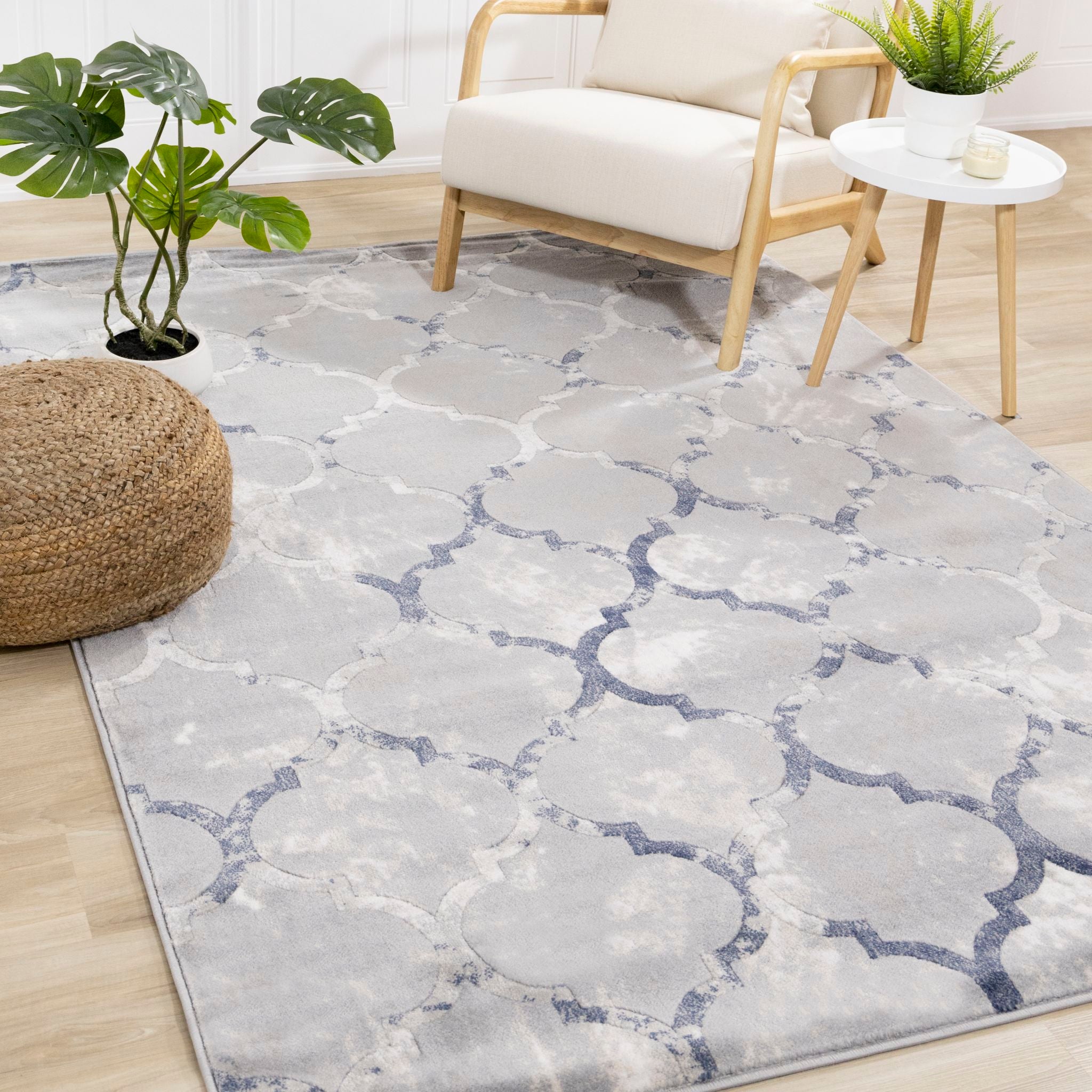 Alida 8'x10' Area Rug - Soft Modern Living Room Rug for Home Decor, Bedroom, Office | Non-Slip Comfortable Floor Carpet
