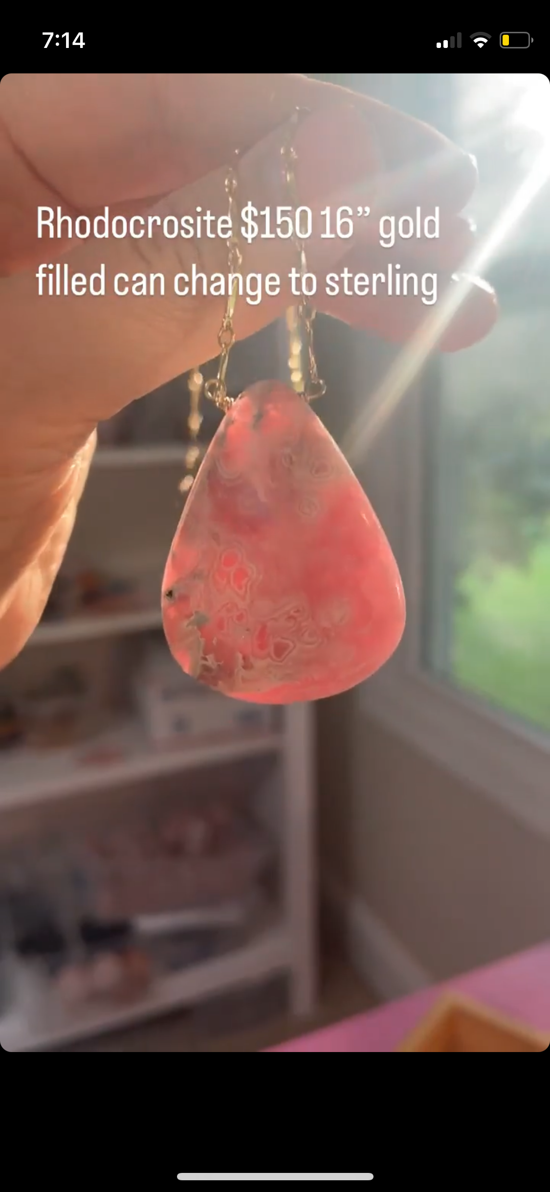 Natural Rhodochrosite Gemstone Beads - High Quality Pink Healing Crystal for Jewelry Making, Meditation & Energy Work | Perfect for Necklaces, Bracelets & Spiritual Practices