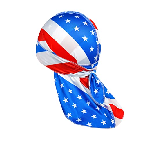USA American Flag Sports Durag for Men & Women - Patriotic Headwear for Running, Workout, and Gym - Breathable & Comfortable