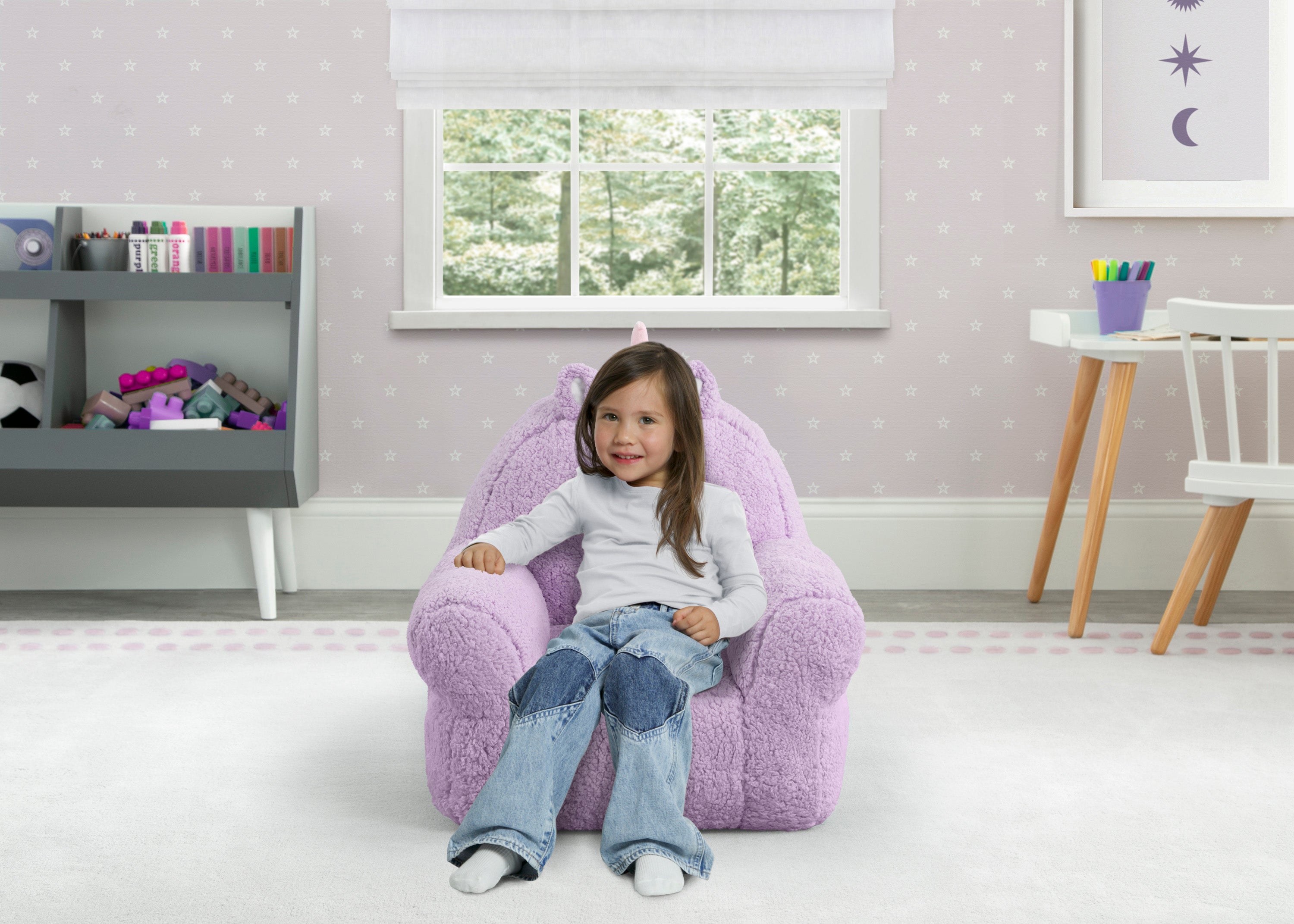 Unicorn Cozee Buddy Chair - Soft Plush Kids Chair for Reading & Relaxing | Perfect for Bedrooms, Playrooms & Gifts