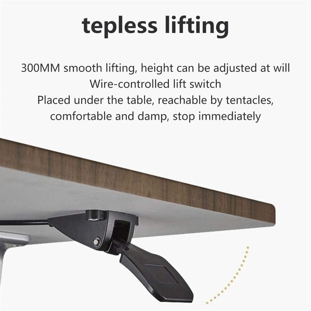 Mobile Standing Desk with Wheels, Height Adjustable Rolling Laptop Workstation for Home Office, Perfect for Standing or Sitting - Ideal for Small Spaces and Remote Work