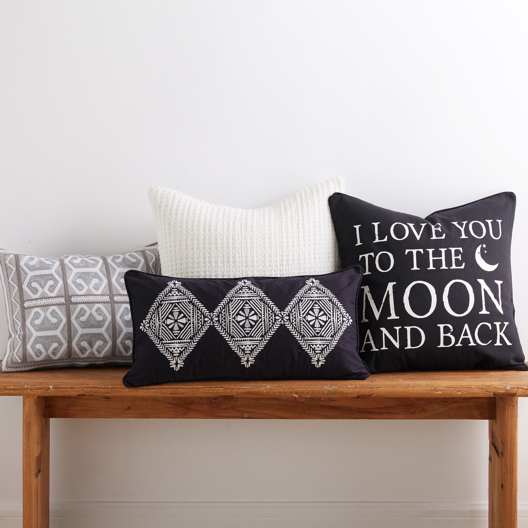 I Love You to the Moon 20x20 Inch Decorative Throw Pillow Cover - Perfect for Couples, Bedroom Decor, and Romantic Gifts